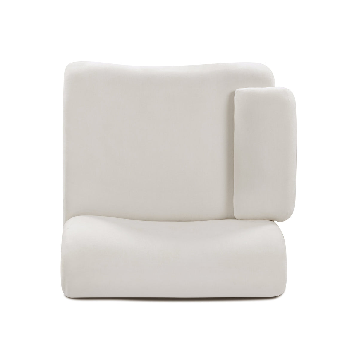 Zenith Contract-Grade Upcycled Fabric Corner Chair
