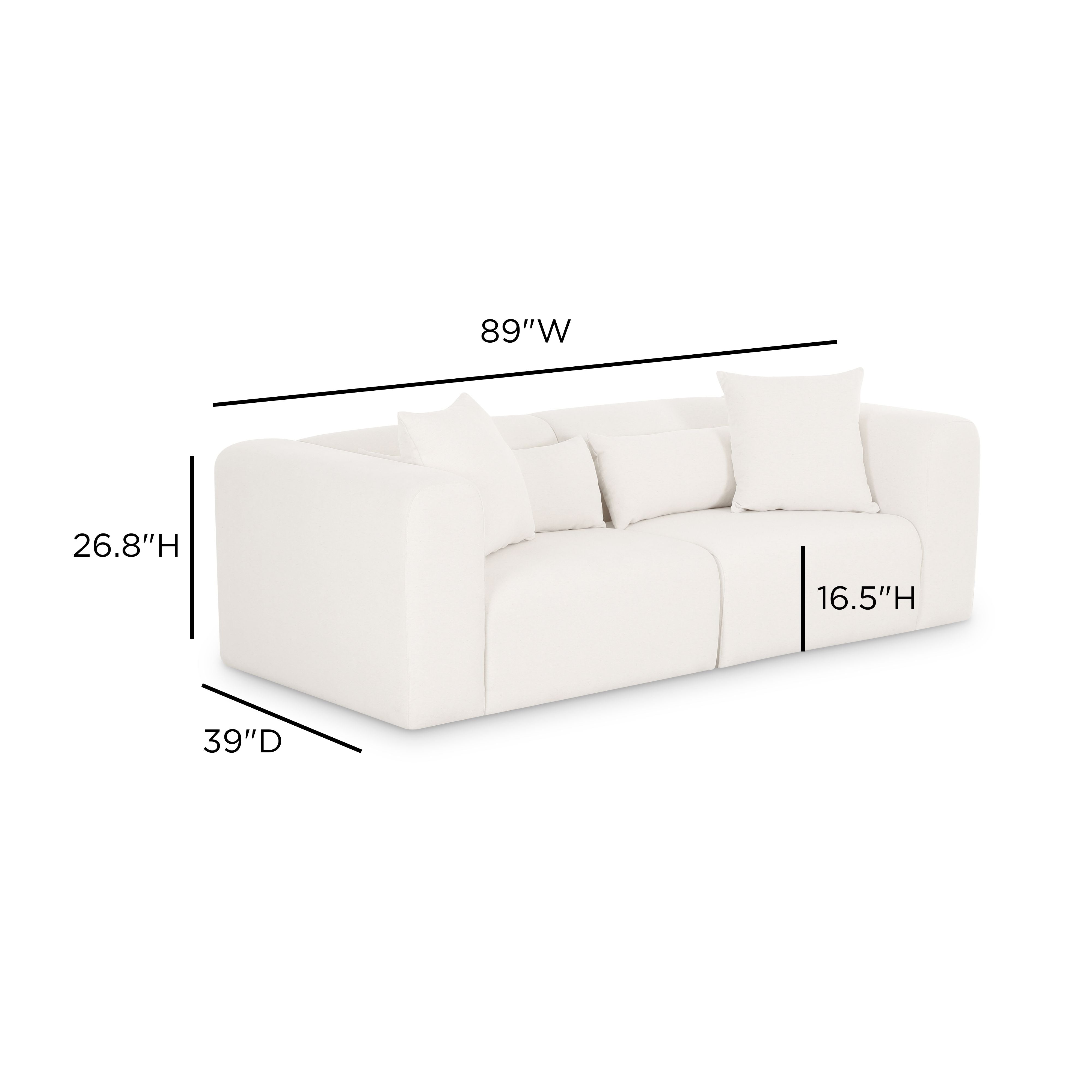 Tarra 86" Modular Loveseat