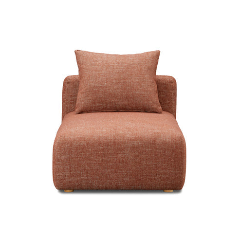 Hangover Contract-Grade Textured Fabric Modular Armless Chair
