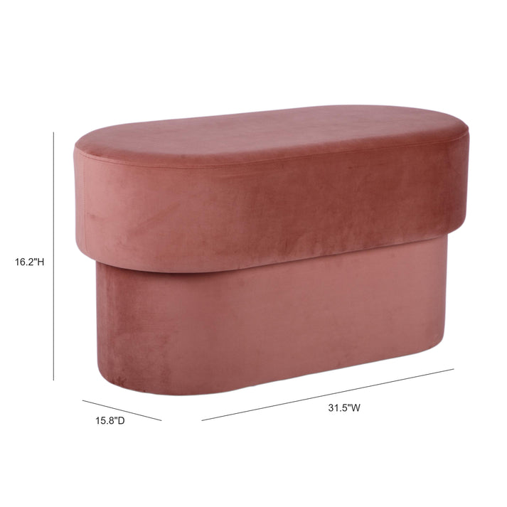 Andrea Performance Velvet Storage Bench