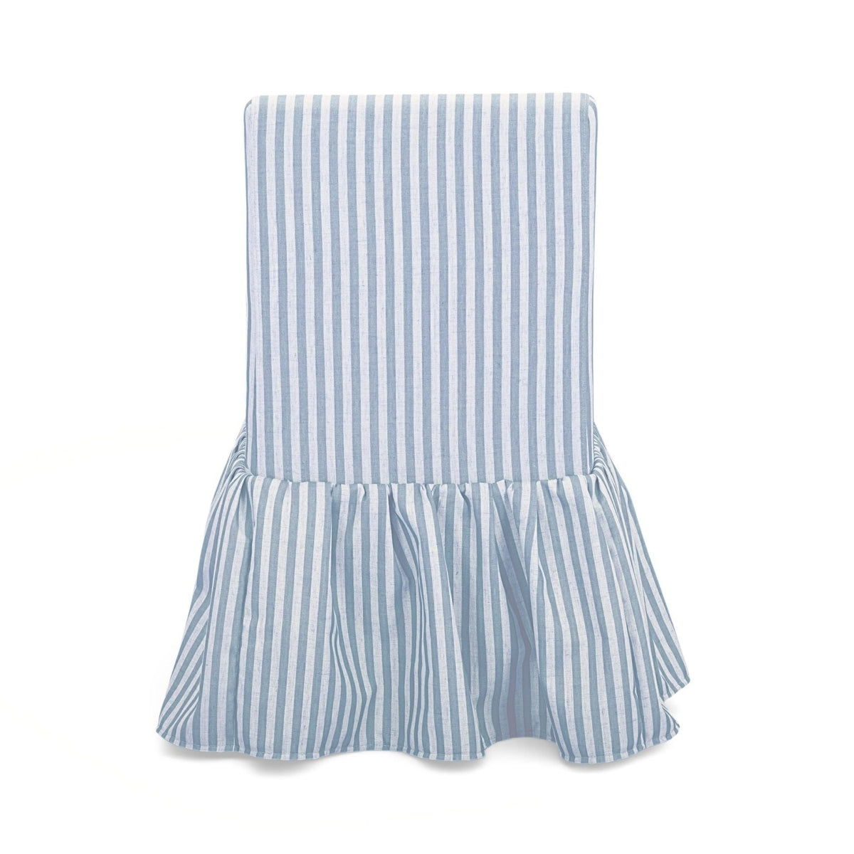 Gertrude Striped Performance Linen Skirted Dining Chair