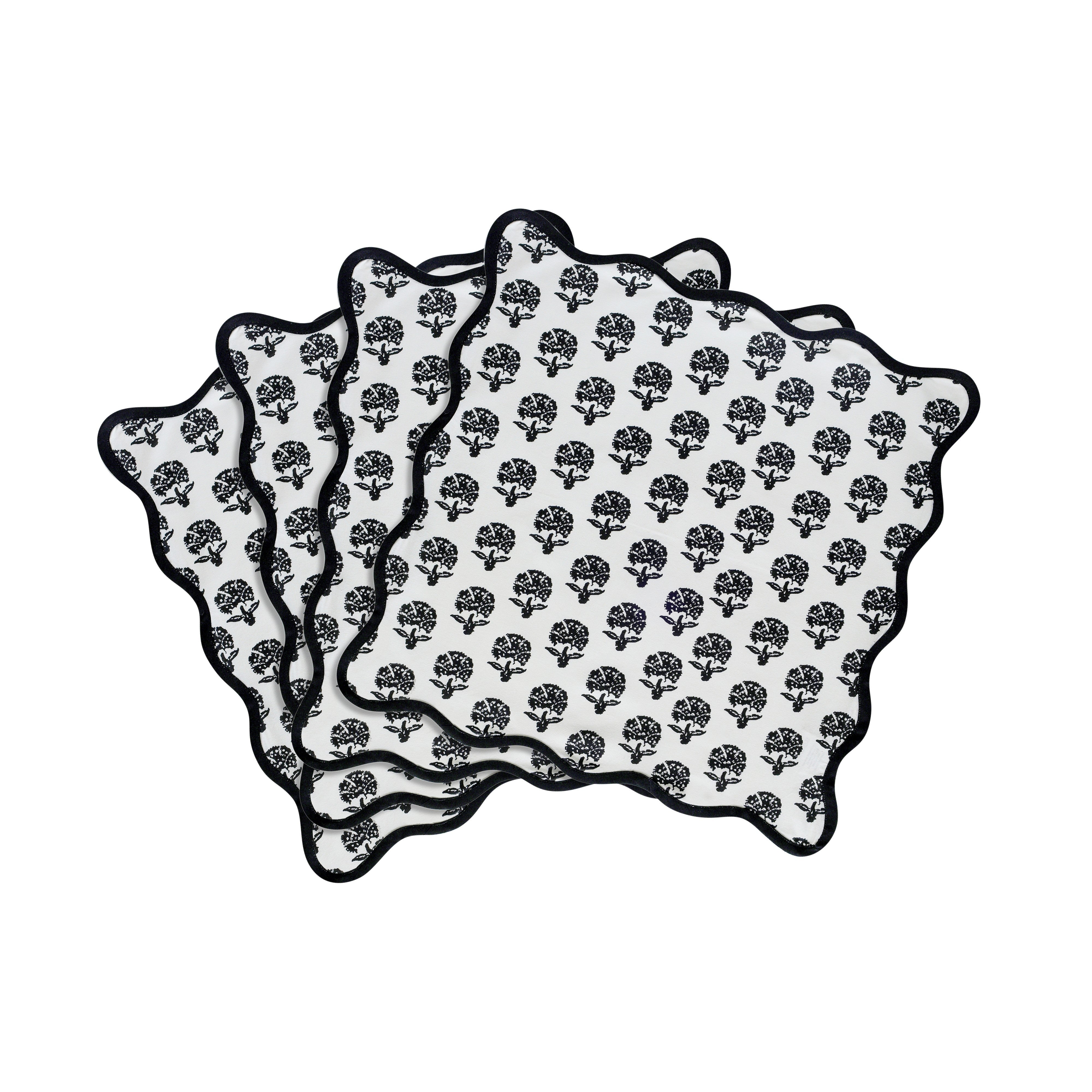 Crissy Cotton Canvas Printed Napkins - Set of 4