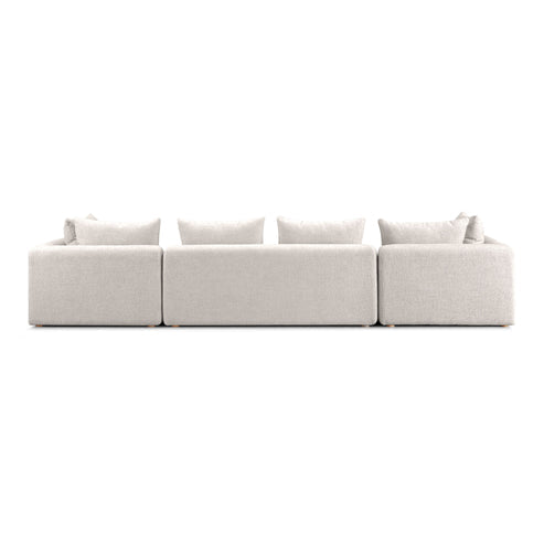 Hangover 145" Contract-Grade Textured Fabric Long Sofa