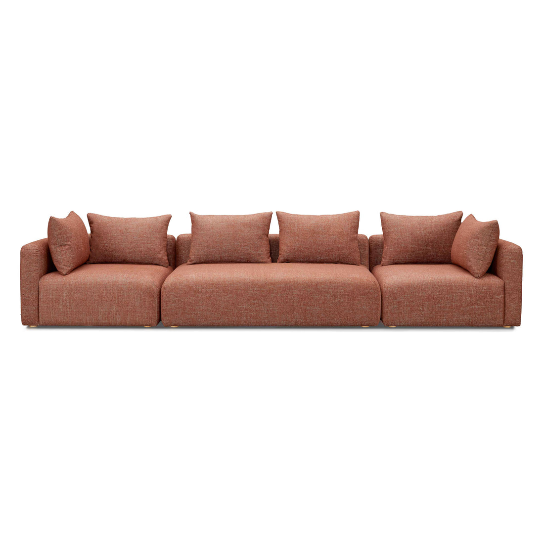Hangover 145" Contract-Grade Textured Fabric Long Sofa