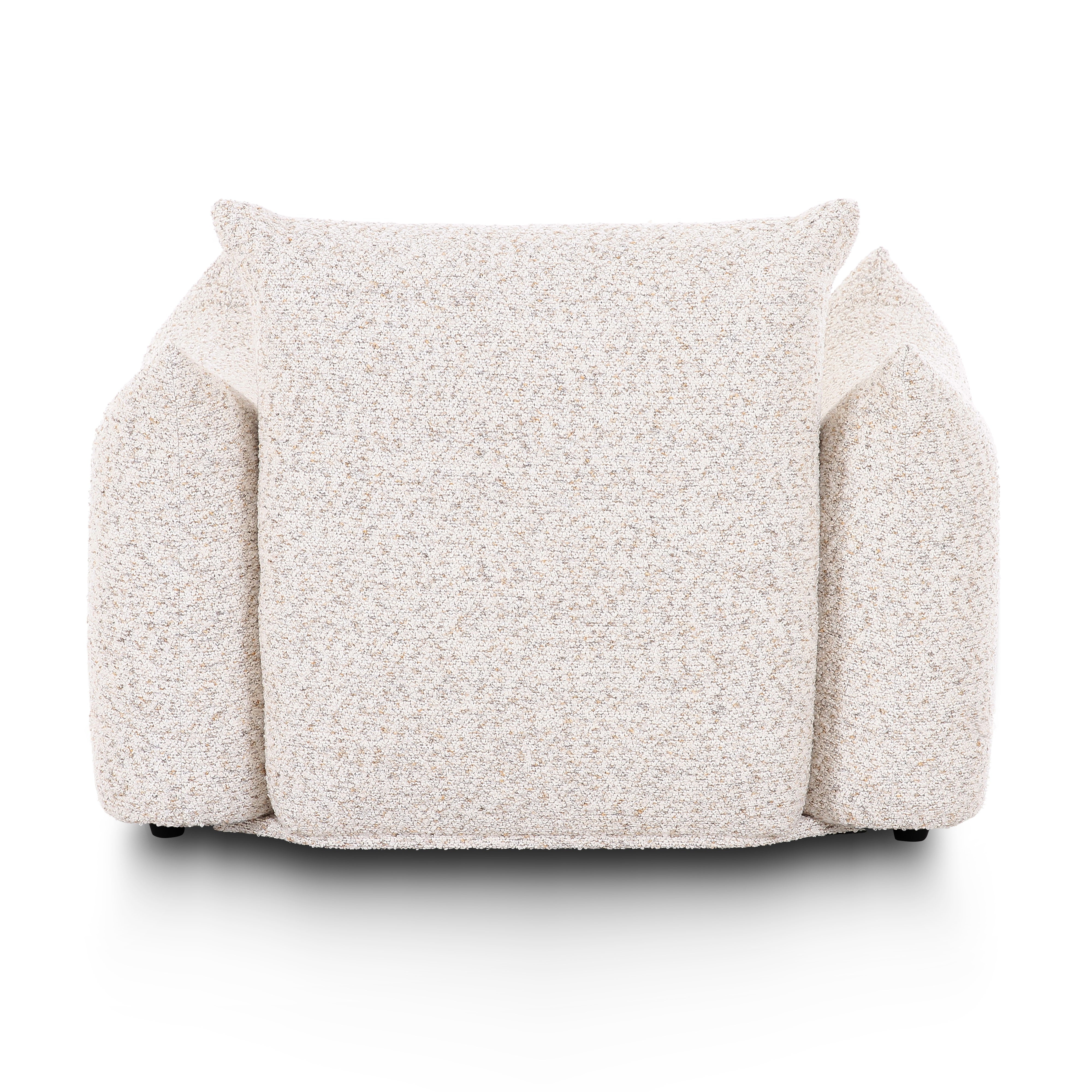 Saint Tropez Nubby Fabric Armchair in Sand