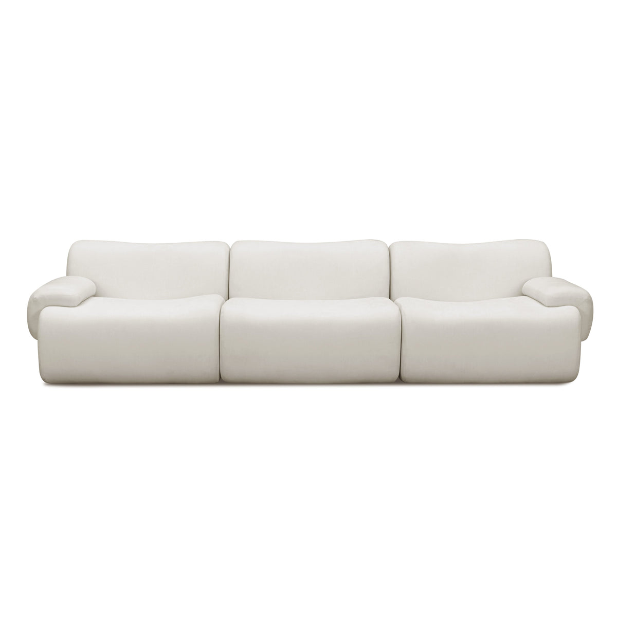 Zenith 116.5" Contract-Grade Upcycled Fabric Modular Sofa