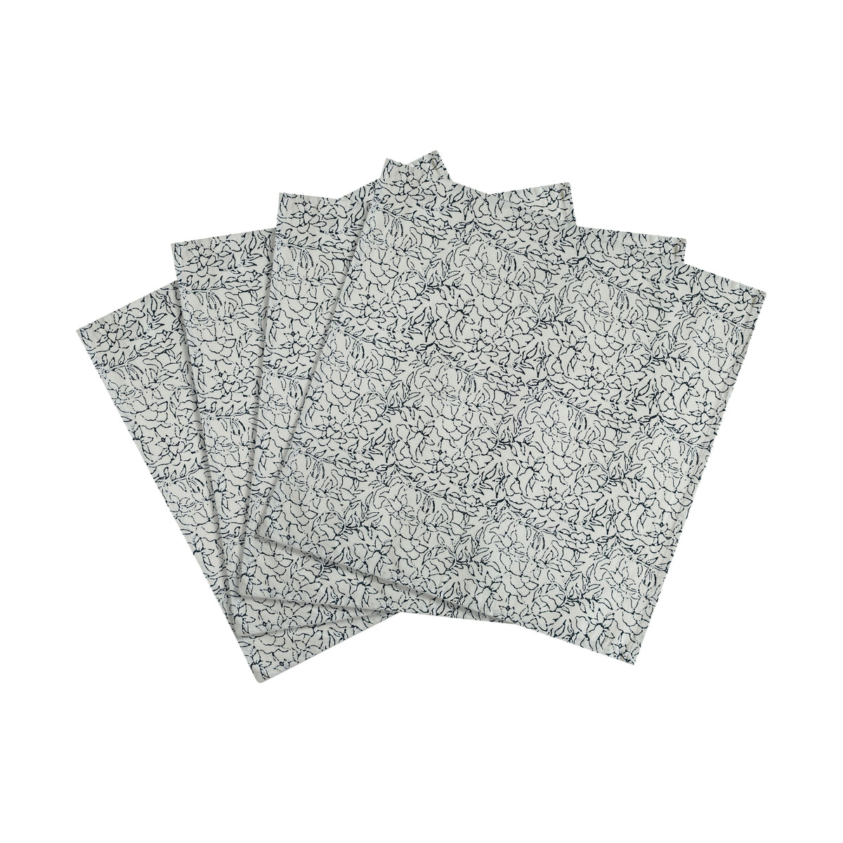 Crissy Cotton Canvas Printed Napkins - Set of 4
