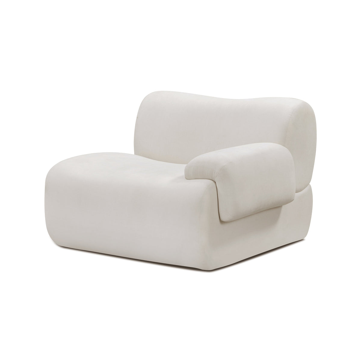 Zenith Contract-Grade Upcycled Fabric Corner Chair