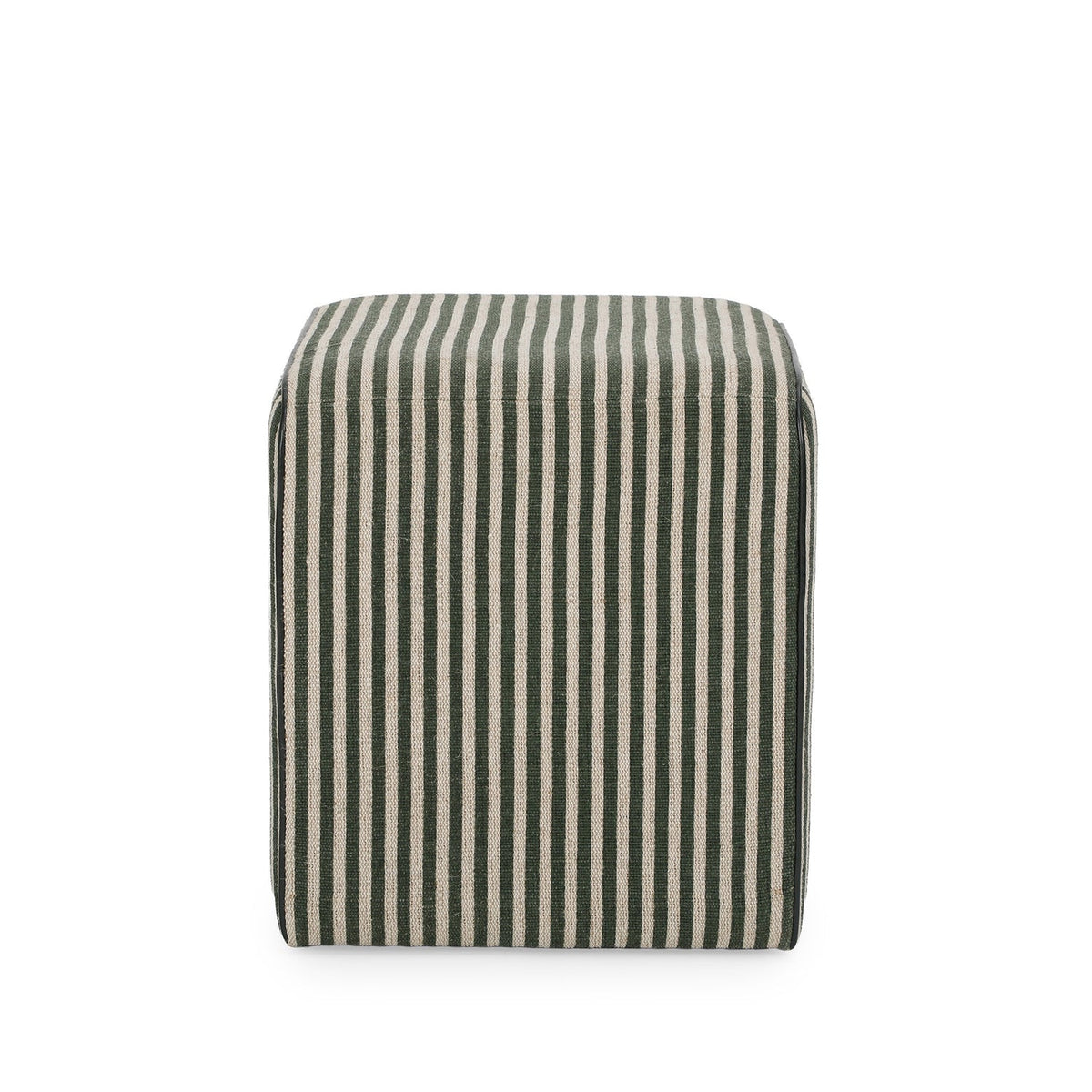 Byron Square Cotton Jute Ottoman