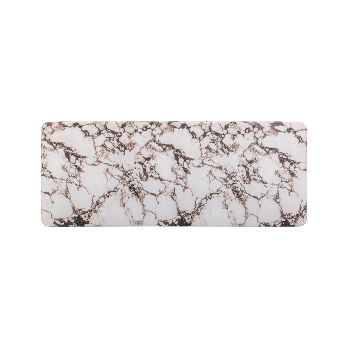 Janice 61" Faux Breccia Marble Console Desk