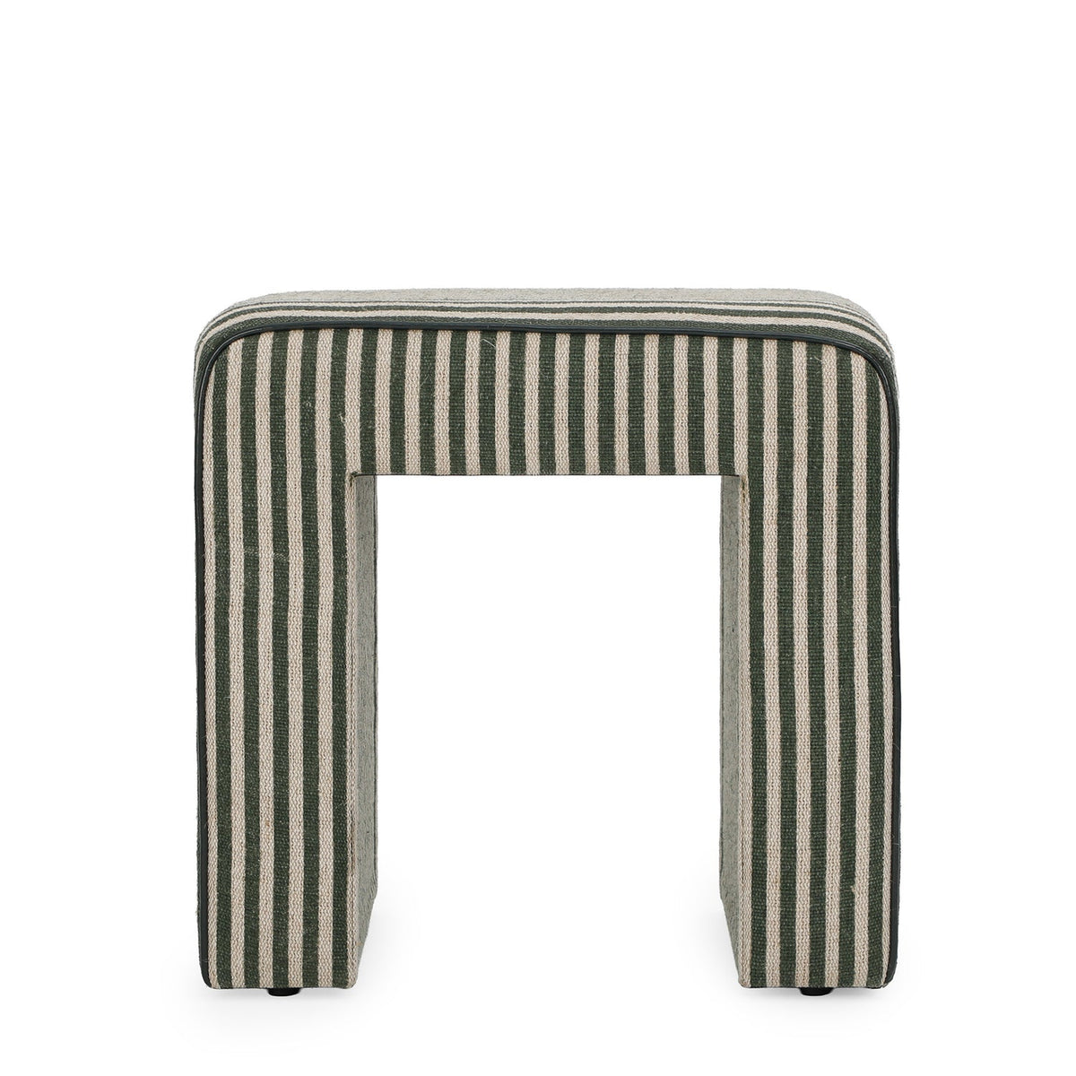 Byron Square Cotton Jute Ottoman