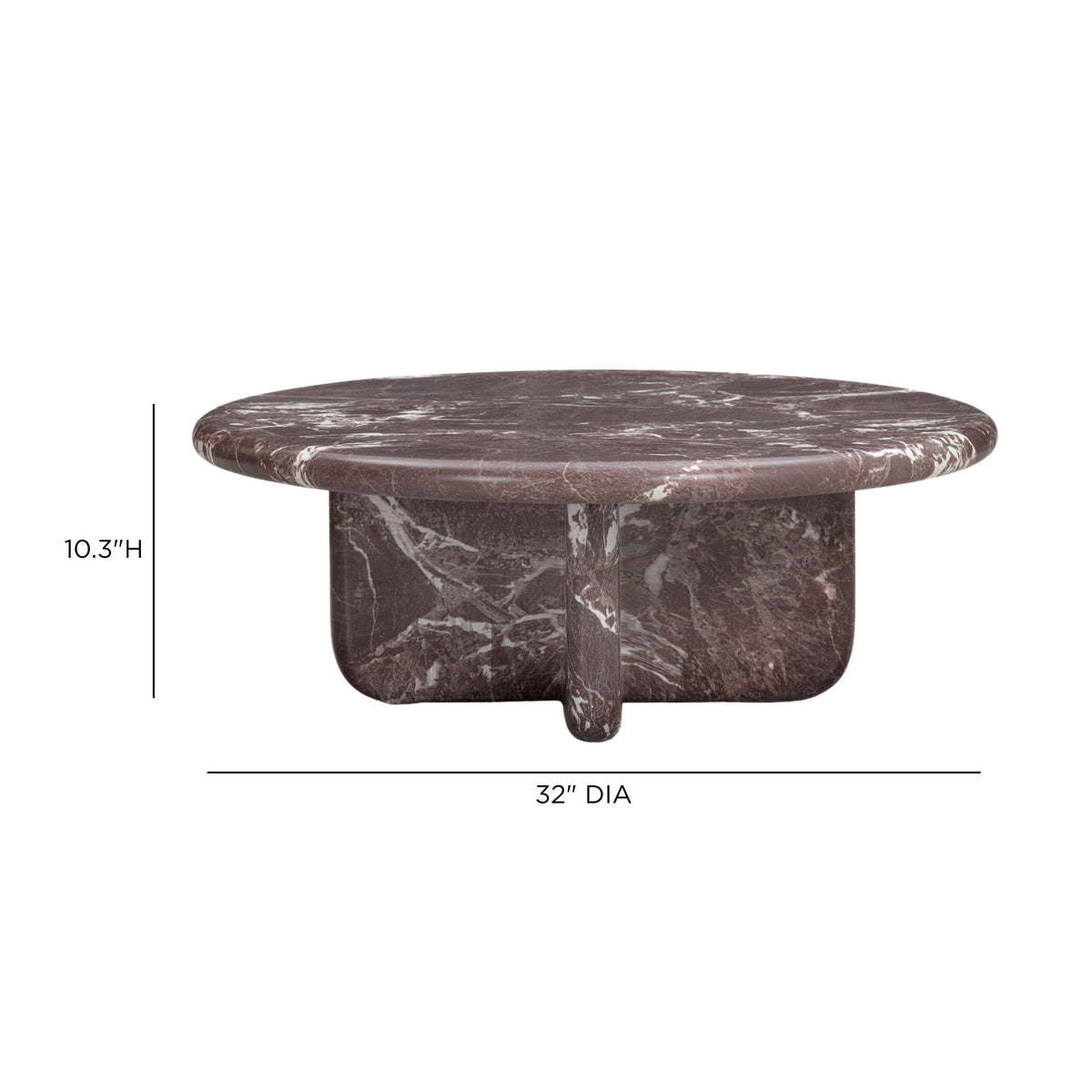 Juju Faux Marble Indoor/Outdoor Round Coffee Table