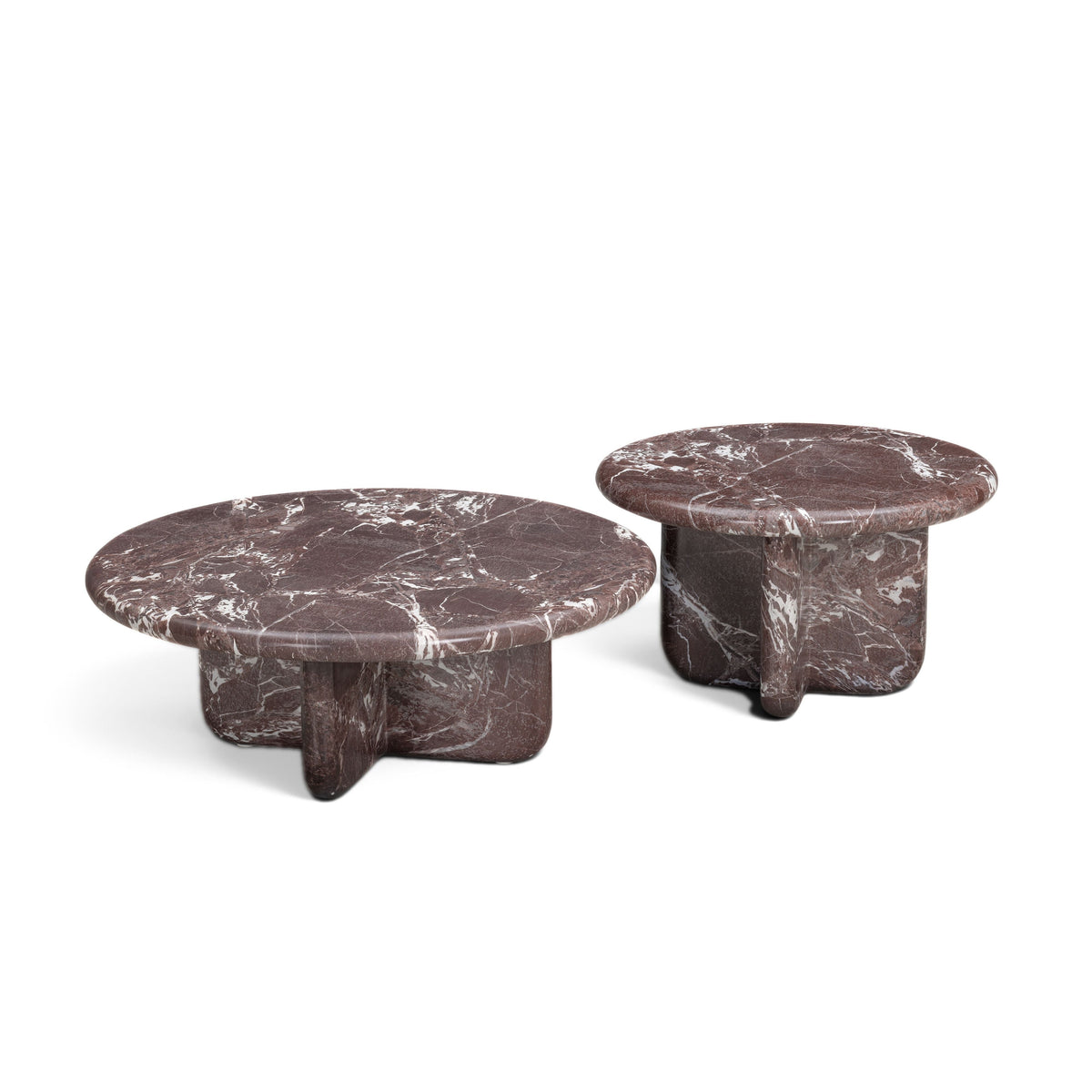 Juju 2-Piece Faux Marble Nesting Coffee Table Set
