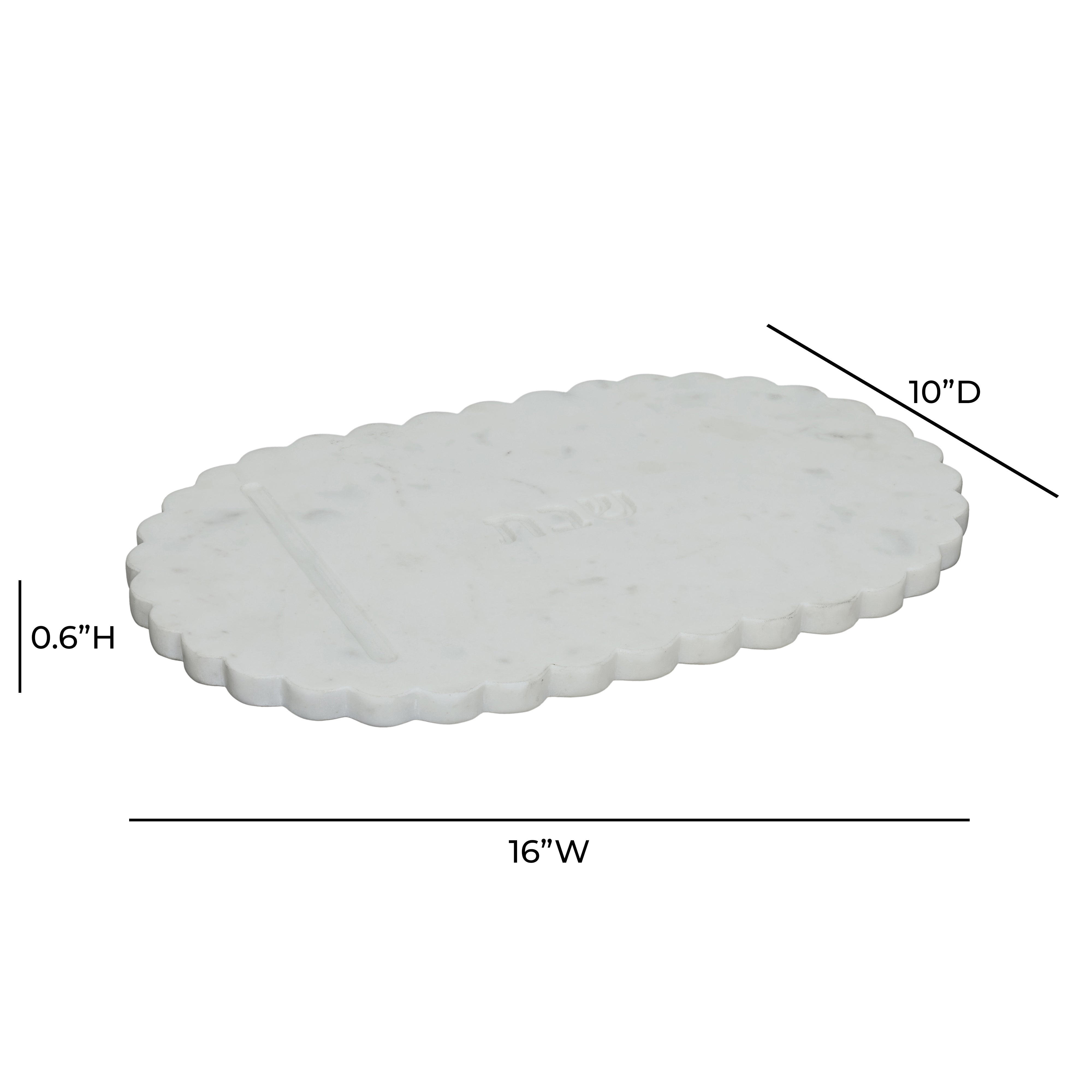Shabbat Marble Serving Board