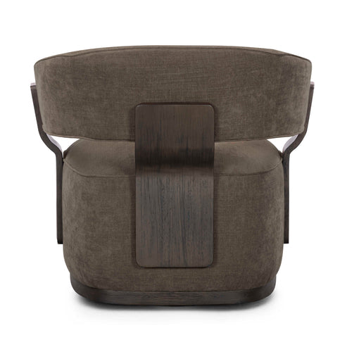 Madison Linen Performance Chenille Swivel Accent Chair