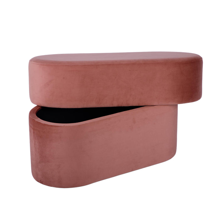 Andrea Performance Velvet Storage Bench