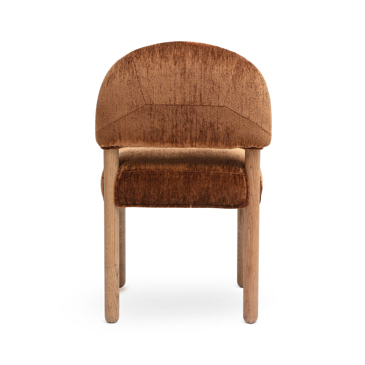 Bruno Thick Performance Chenille Arched Back Dining Chair