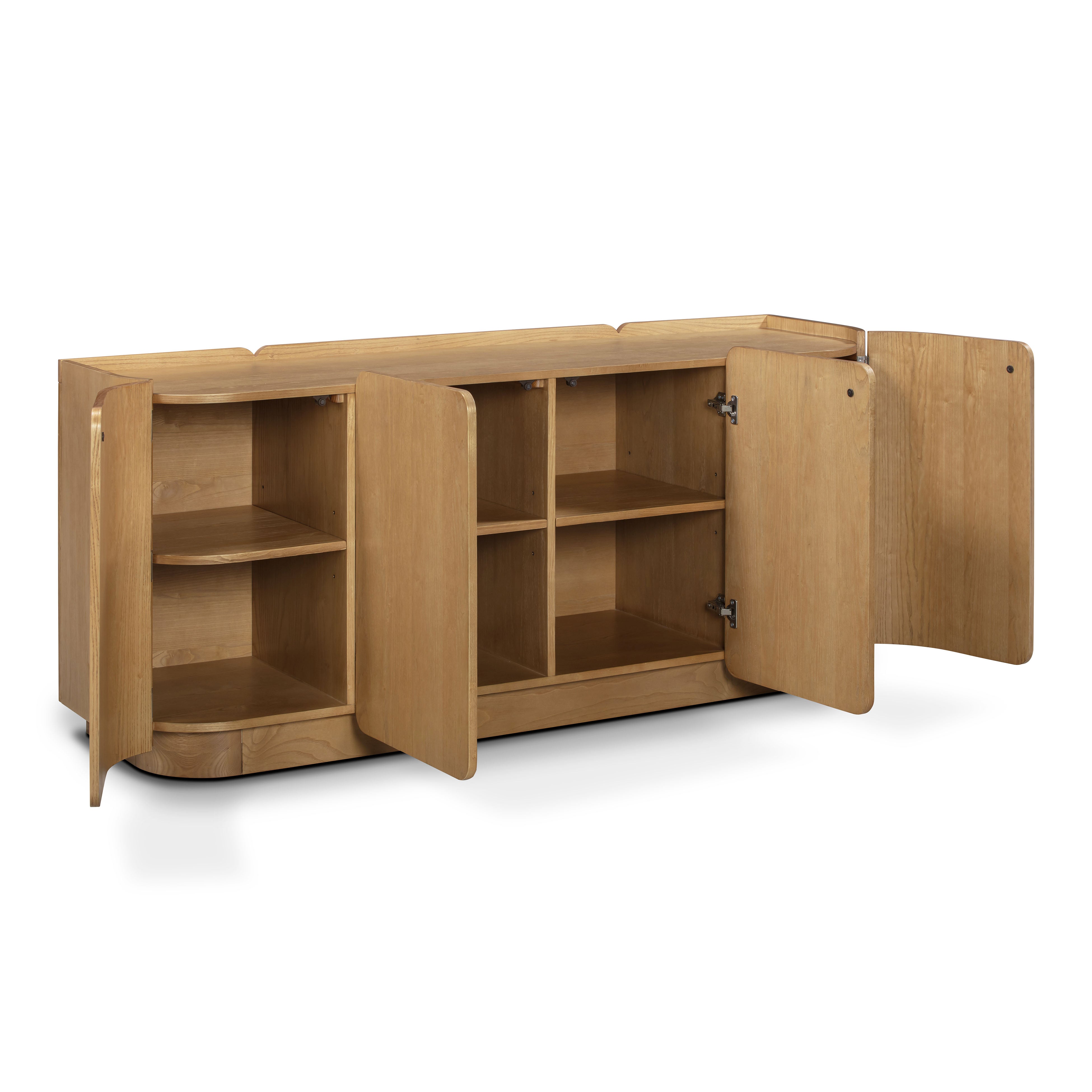 Moora Natural Ash 4-Door Sideboard