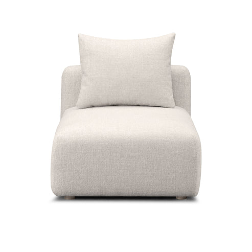 Hangover Contract-Grade Textured Fabric Modular Armless Chair