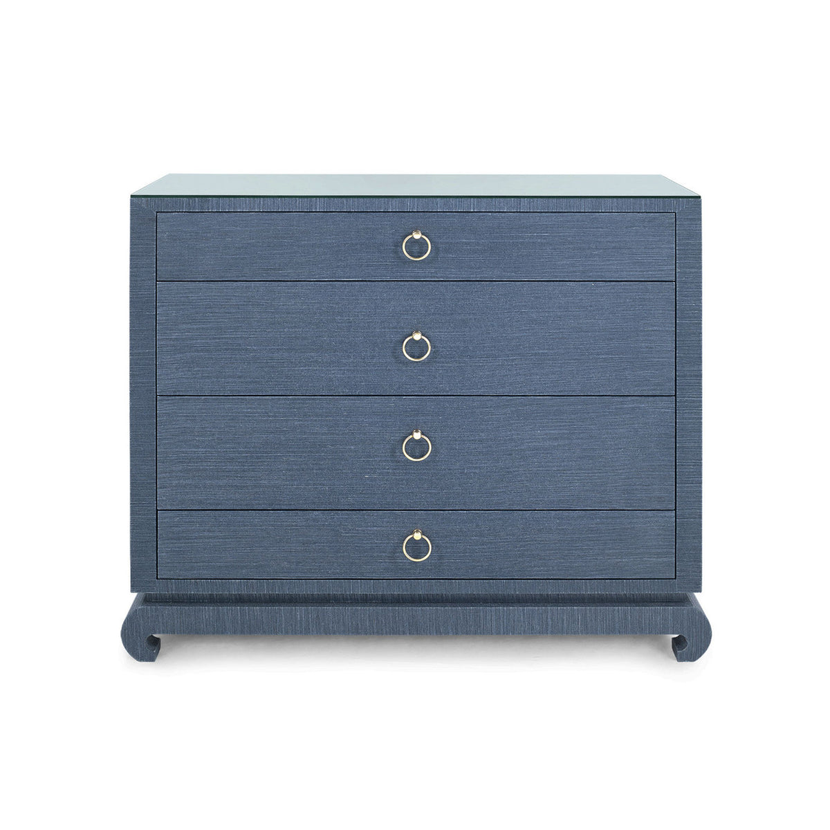 Ming Large 4-Drawer with Glass Top