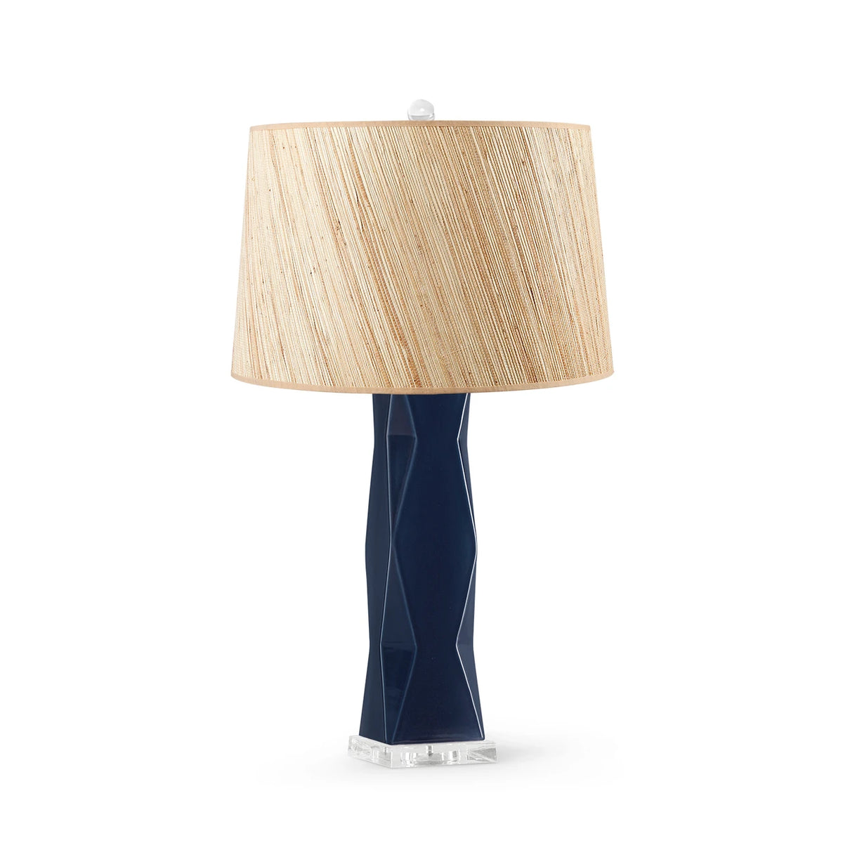 Molino Lamp with Shade 17-inch Papyrus - with Nickel