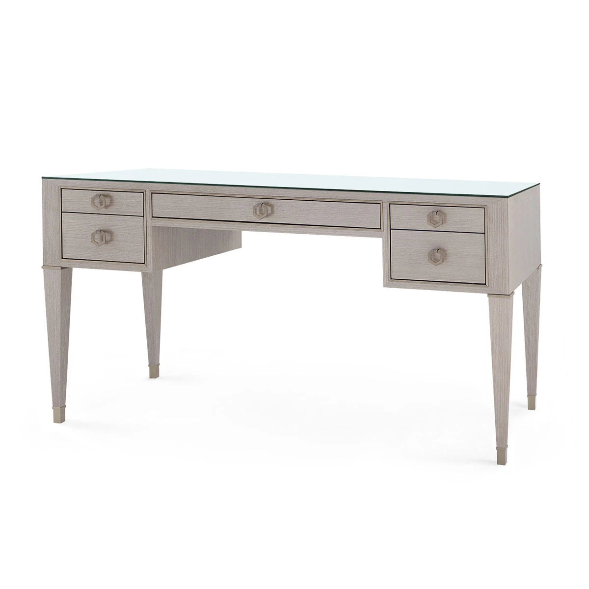 Morris Desk with Glass Top