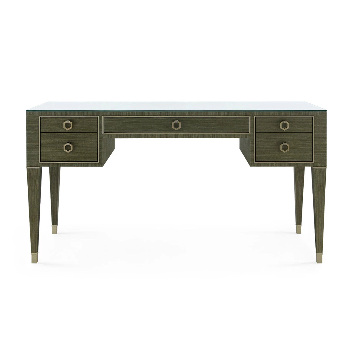 Morris Desk with Glass Top