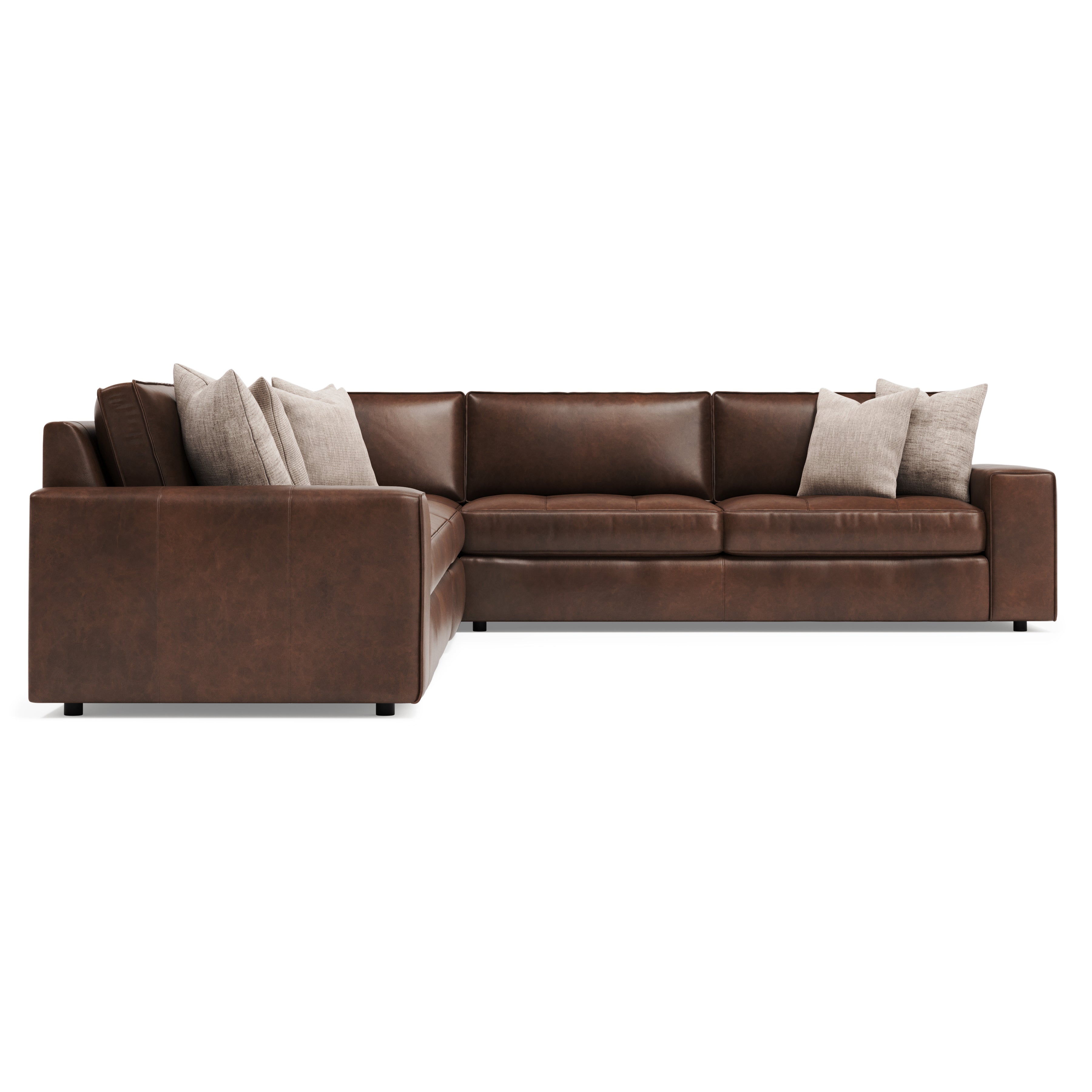 Nest 4-Piece Leather Sectional by Bernhardt
