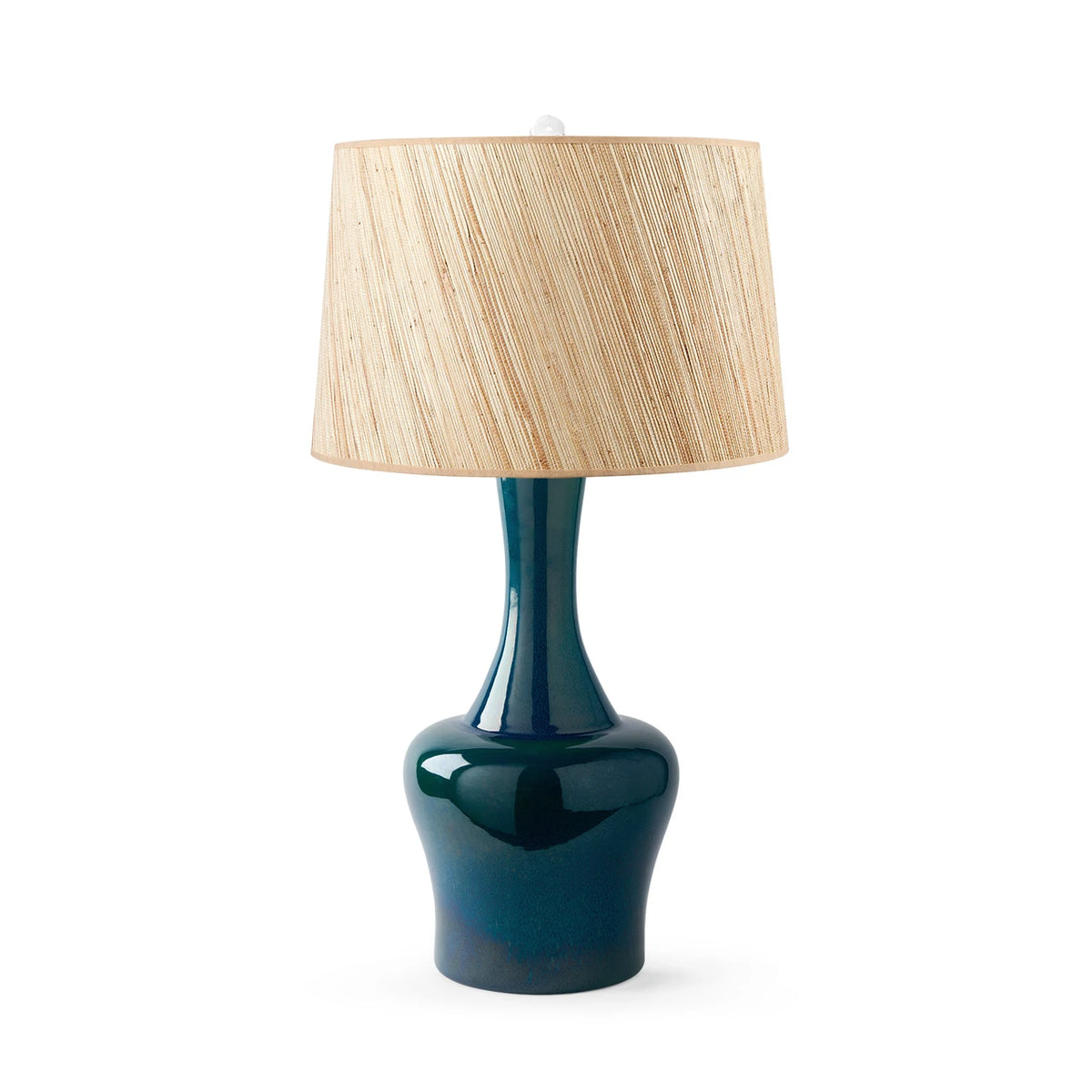 Nadia Lamp with Shade 17-inch Papyrus - with Nickel