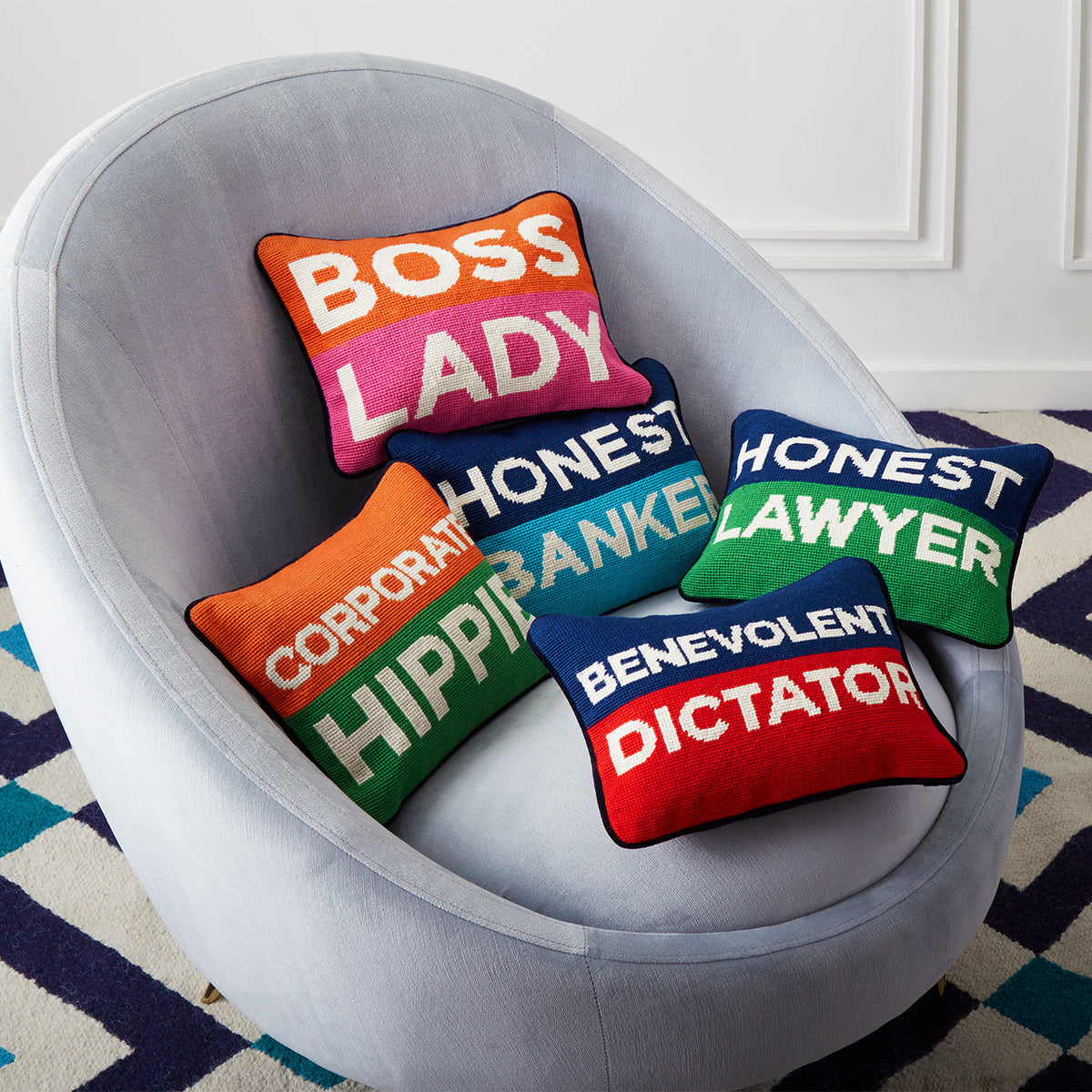 Honest Lawyer Needlepoint Pillow