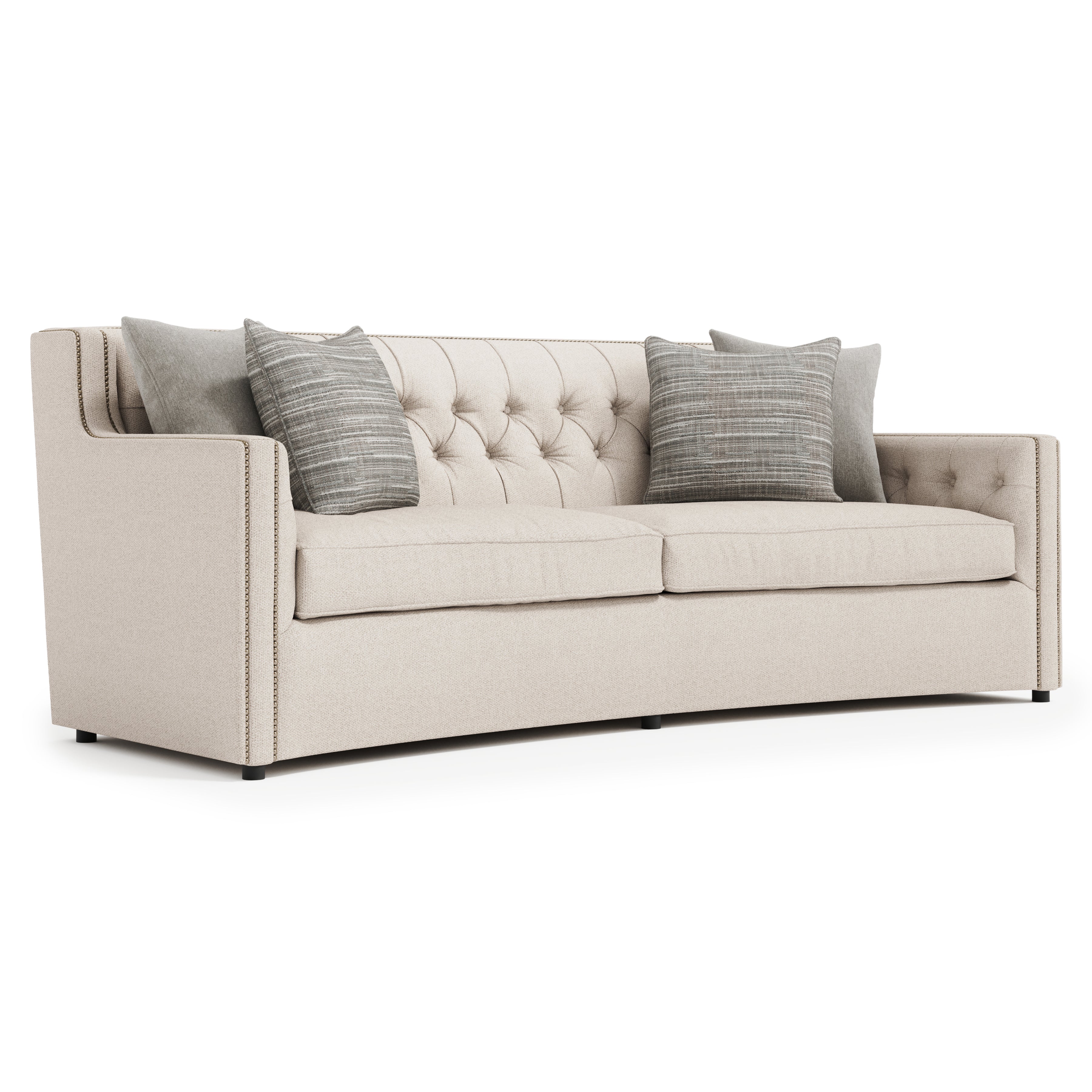 Candace 96" Fabric Sofa by Bernhardt - Beige
