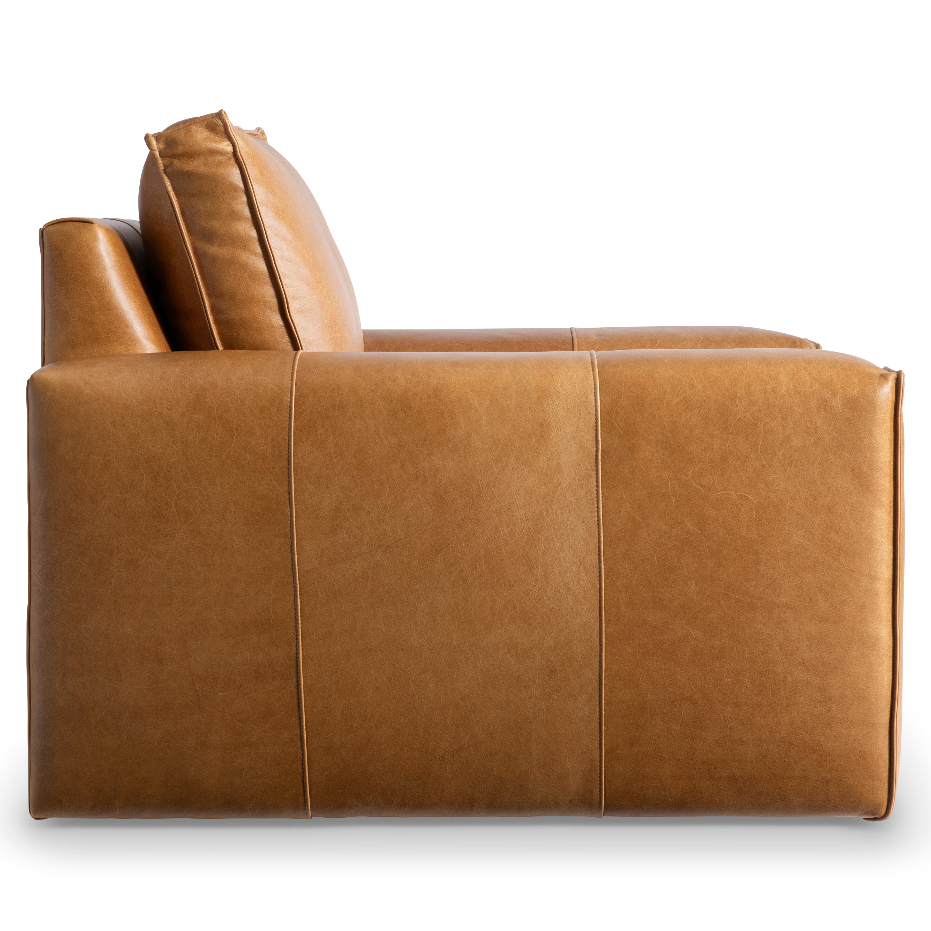 Nest Leather Swivel Chair by Bernhardt