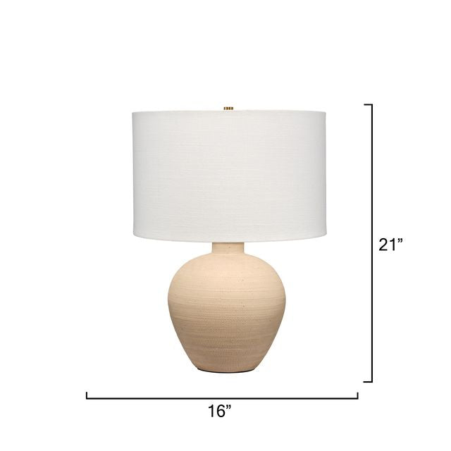 Macaroon Table Lamp - Toasted Cream