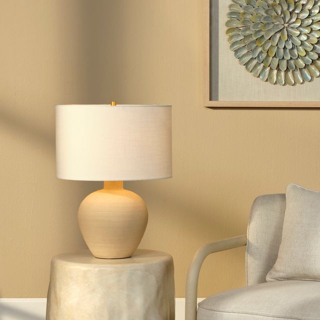 Macaroon Table Lamp - Toasted Cream