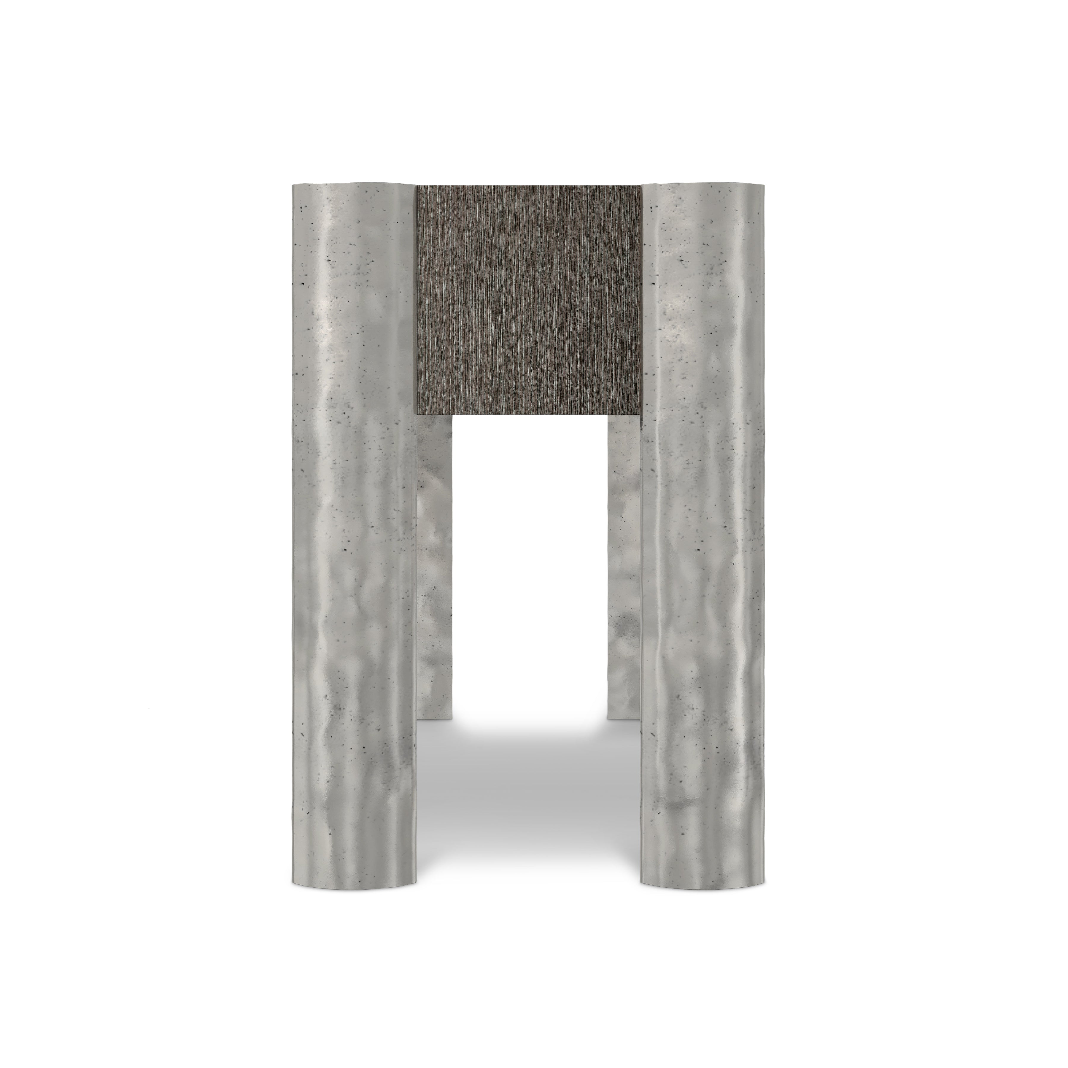 Prado Nightstand in Porcini & Bright Graphite Finishes by Bernhardt