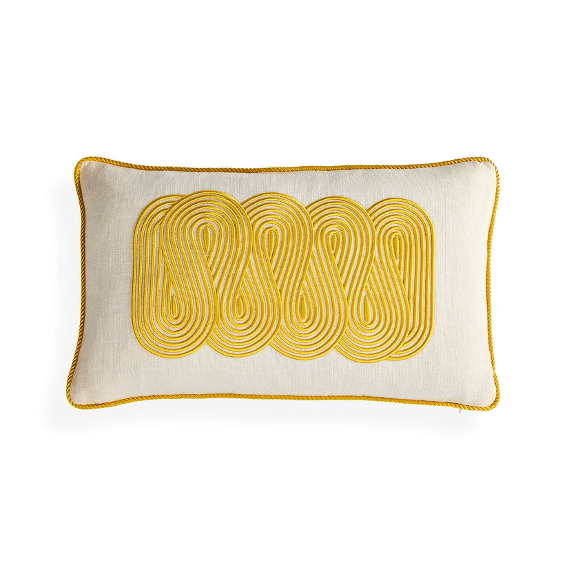 Pompidou Yellow Path Pillow