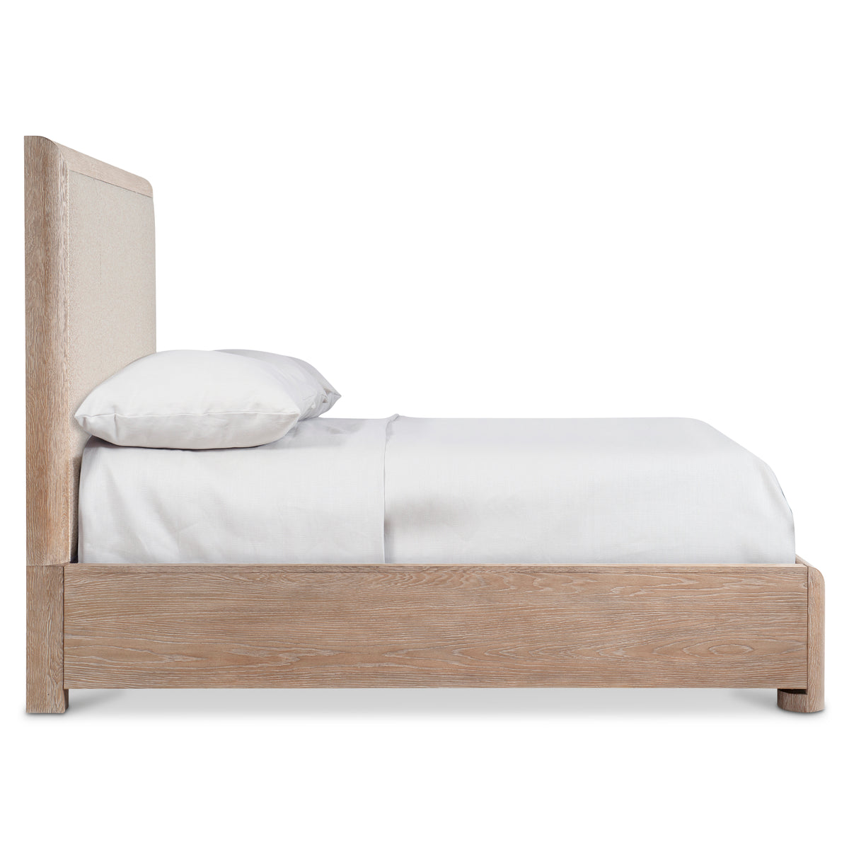 Aventura Upholstered Panel Bed by Bernhardt, side profile
