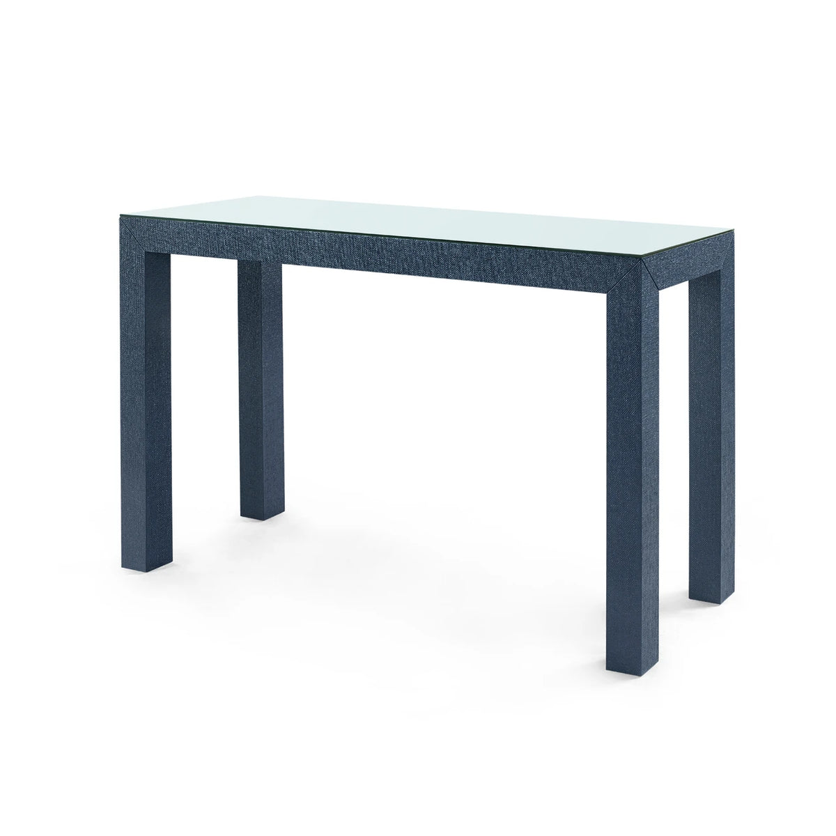 Parsons Console Table with Glass Top