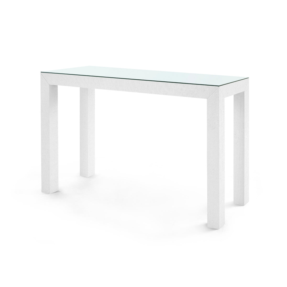 Parsons Console Table with Glass Top