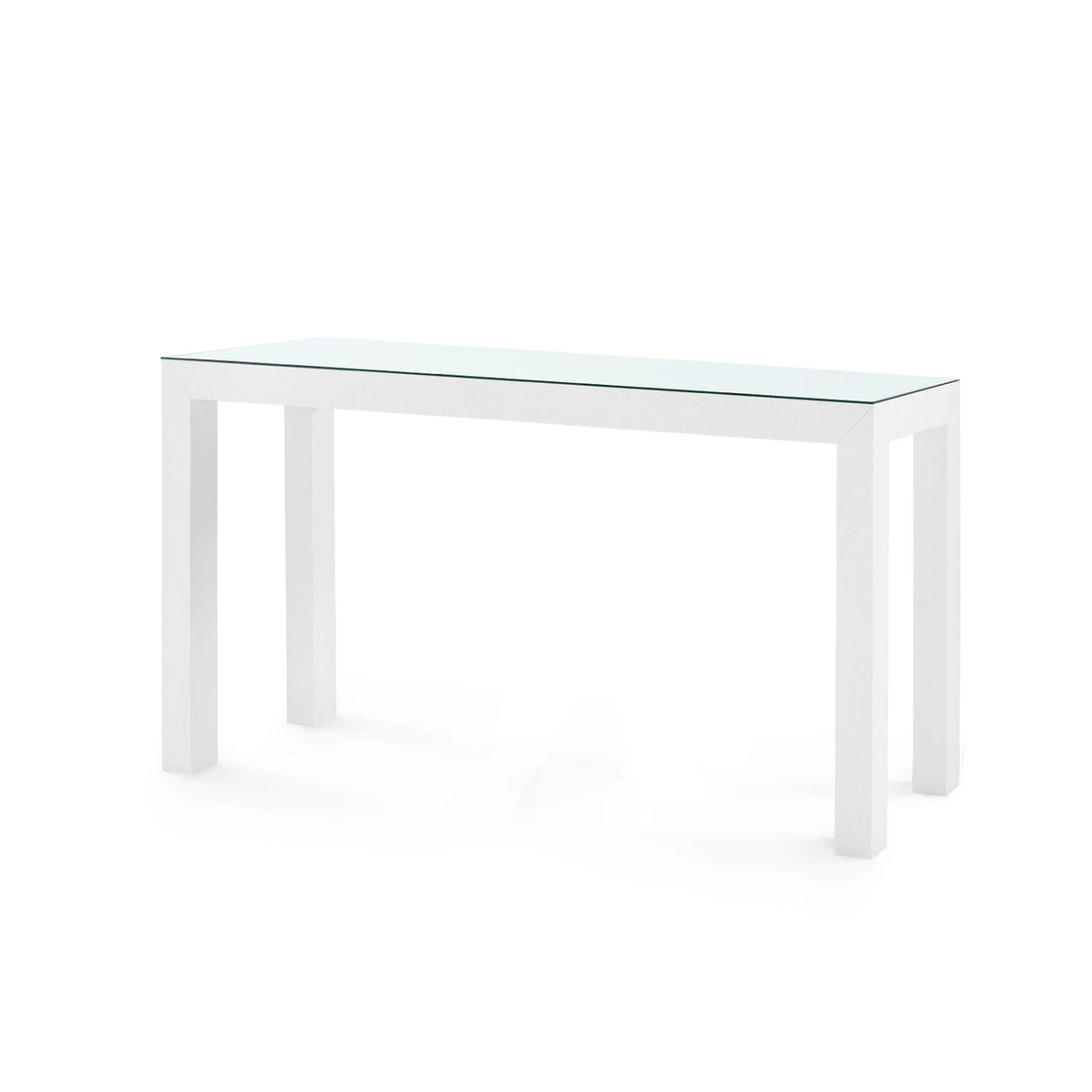 Parsons Large Console with Glass Top