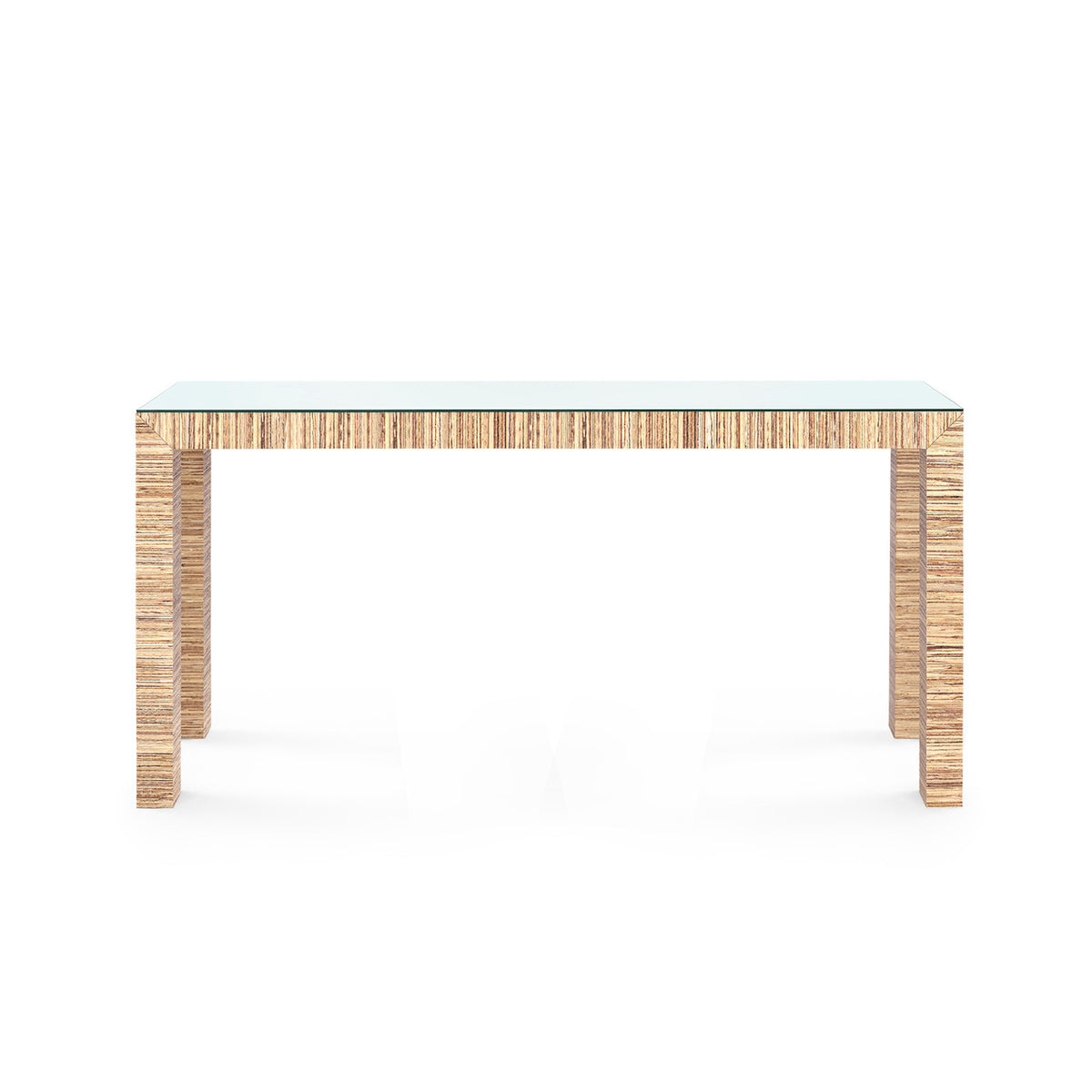 Parsons Large Console with Glass Top