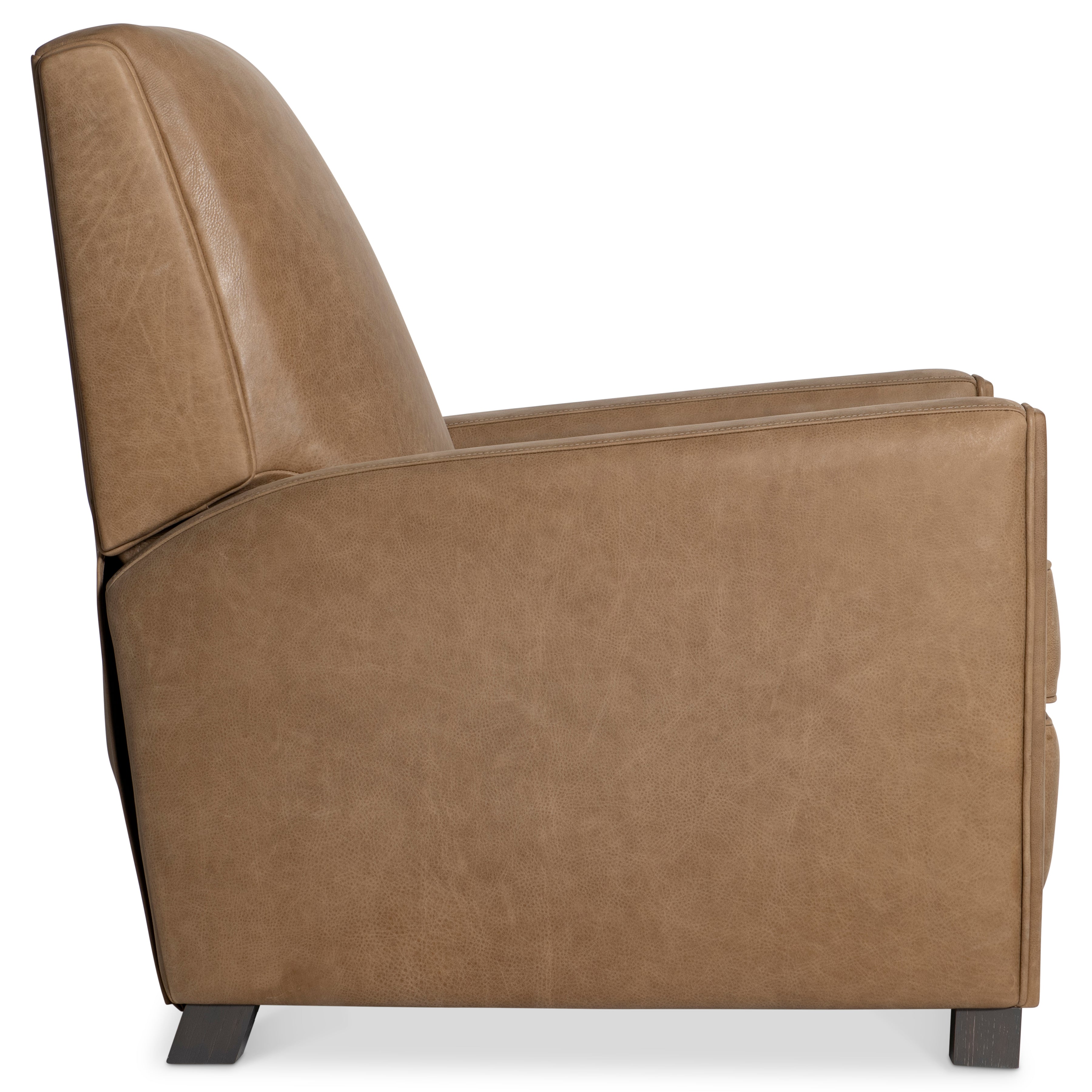 Bastille Tan Leather Recliner by Bernhardt