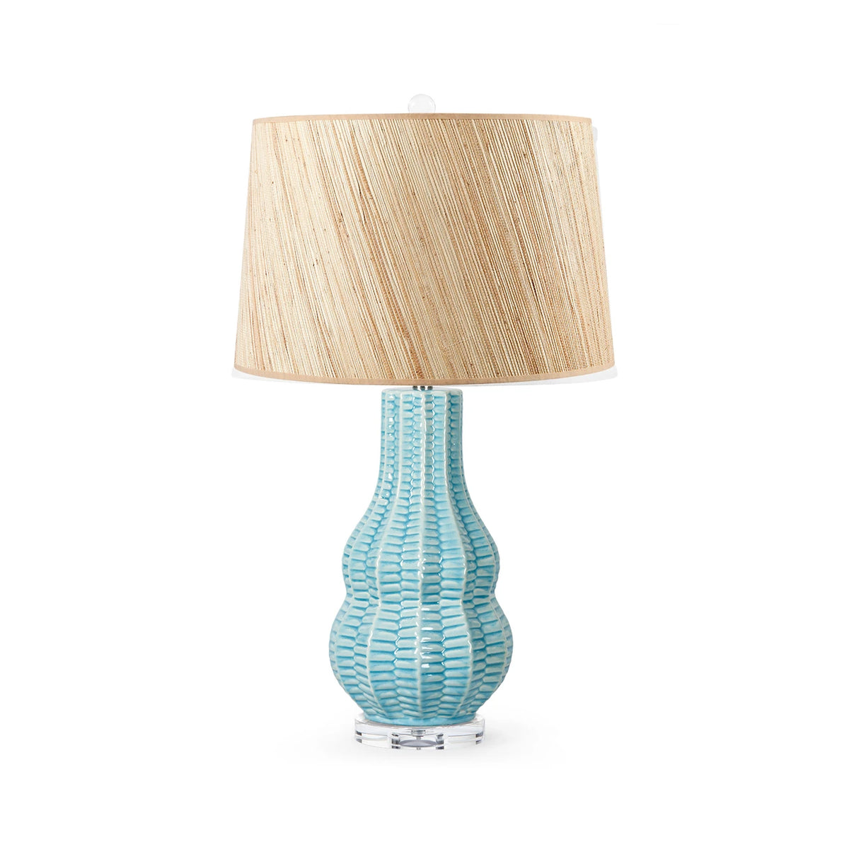 Quinn Lamp with Shade 17-inch Papyrus with Nickel