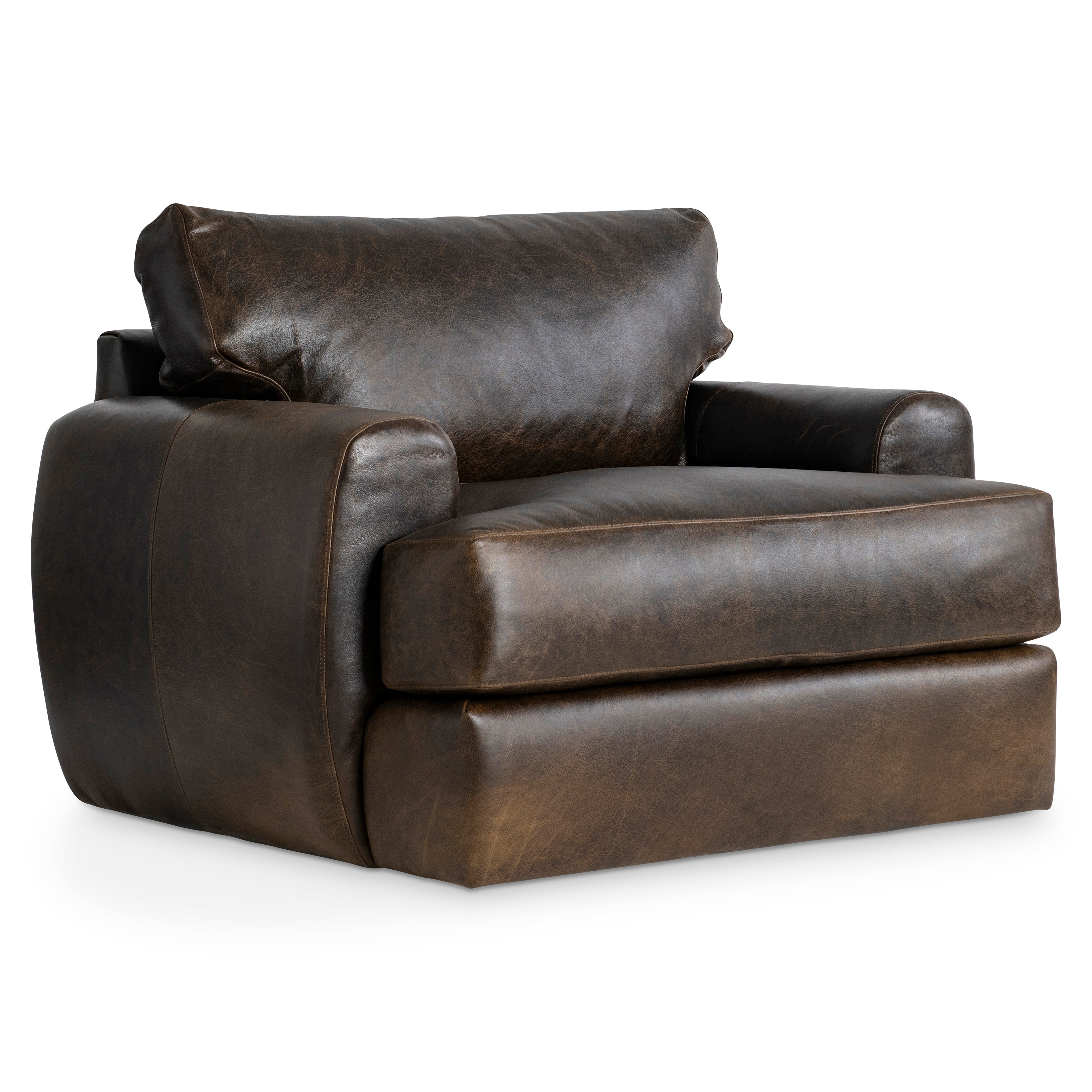 Cameron Leather Swivel Chair by Bernhardt
