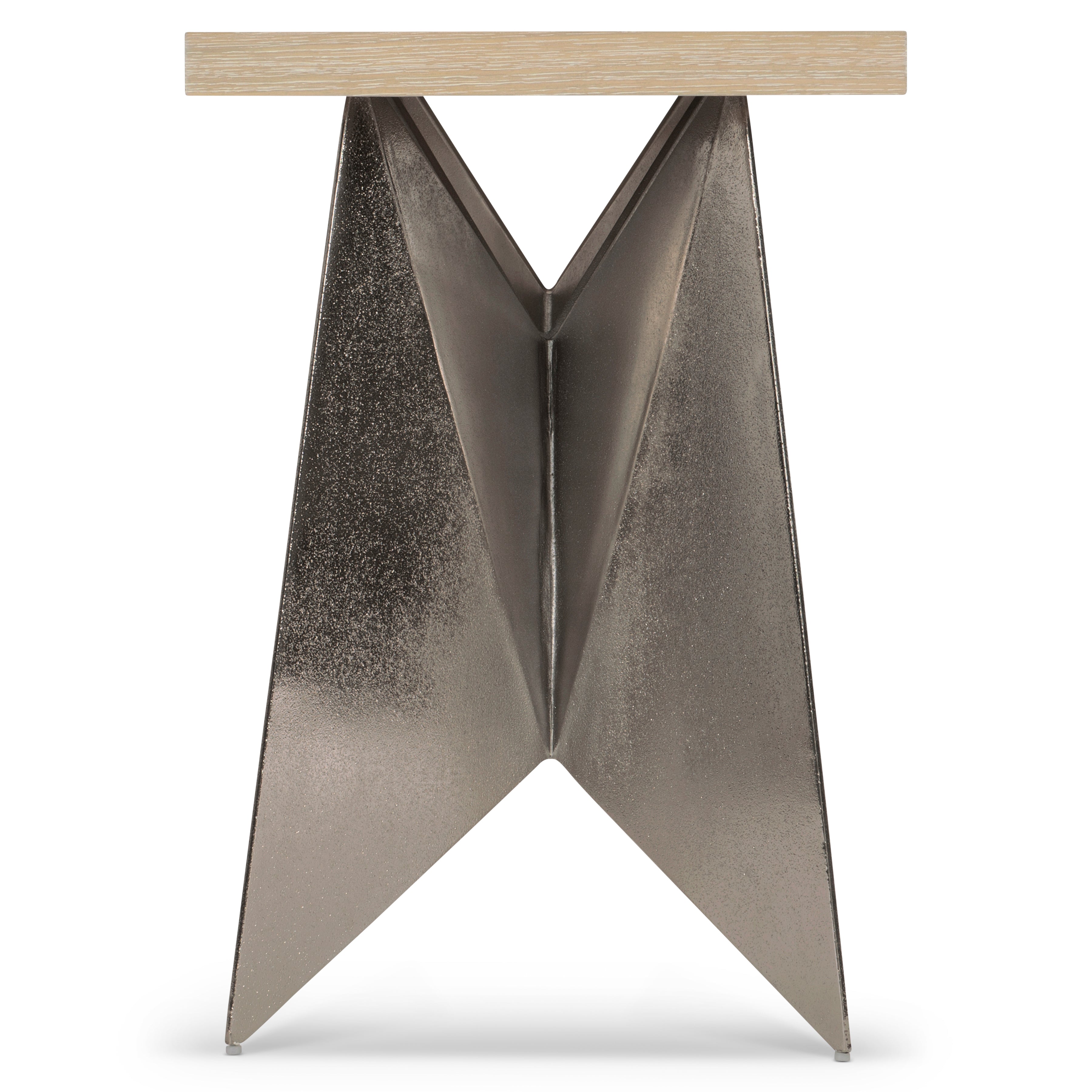 Solaria Console Table with 2 Metal Origami-inspired Bases by Bernhardt