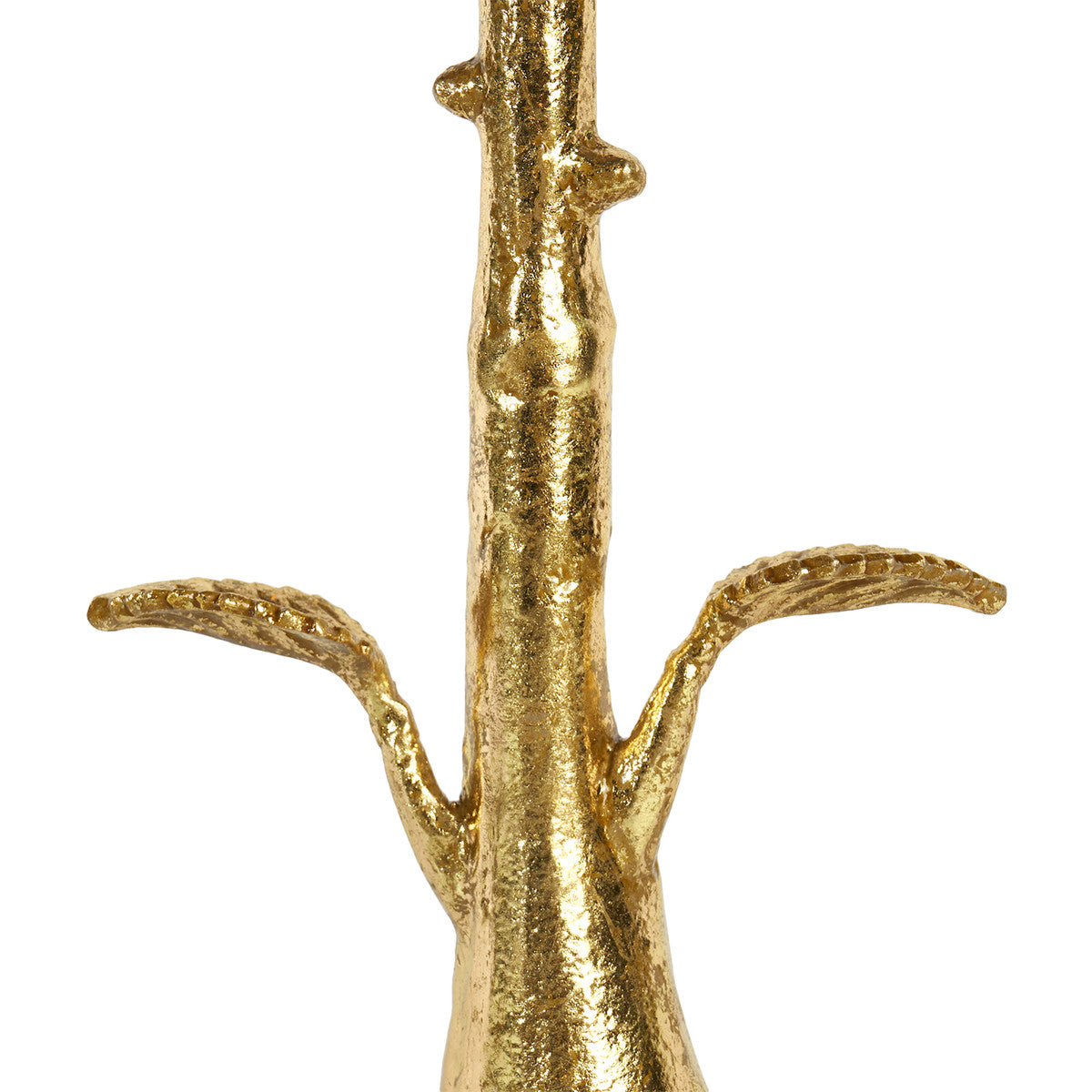 Rama Lamp with Shade 16-inch White Linen with Gold