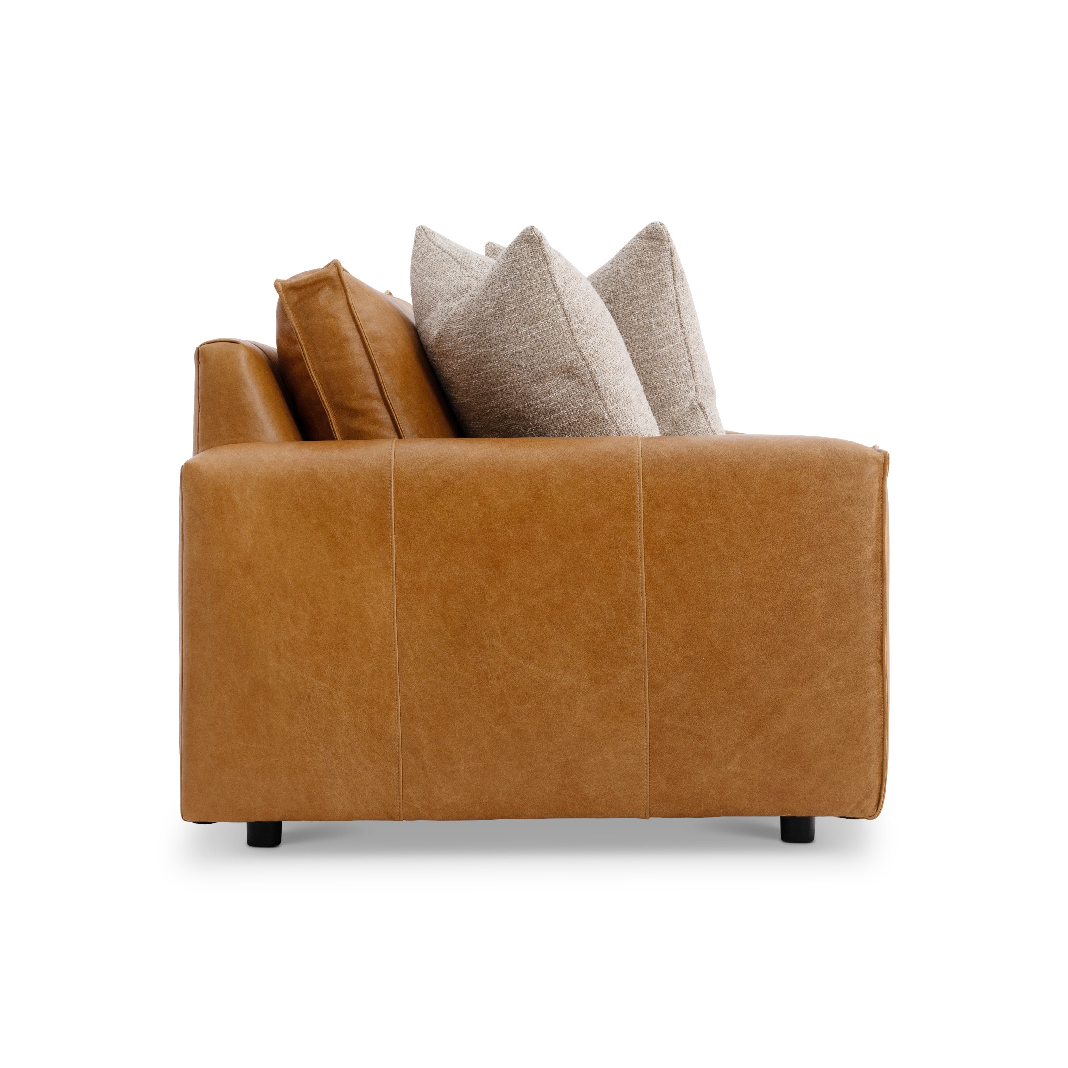 Nest Leather Sofa by Bernhardt
