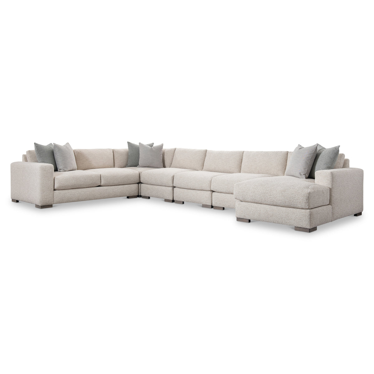 Drew 6-Piece Right Facing Fabric Sectional by Bernhardt