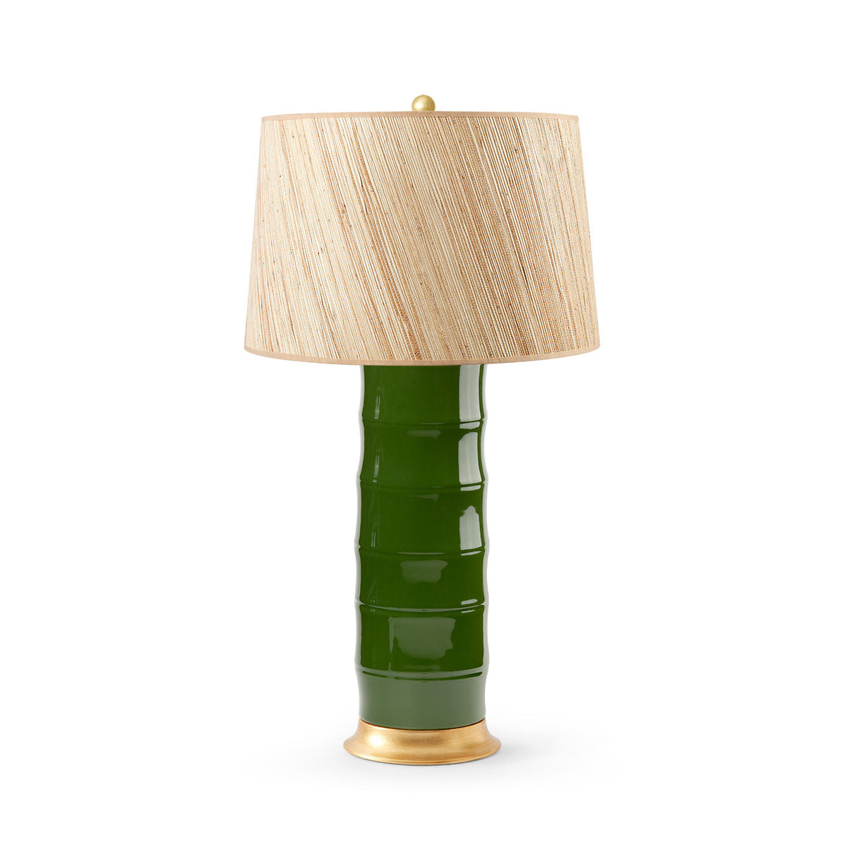 Saigon Lamp with Shade 17-inch Papyrus with Gold