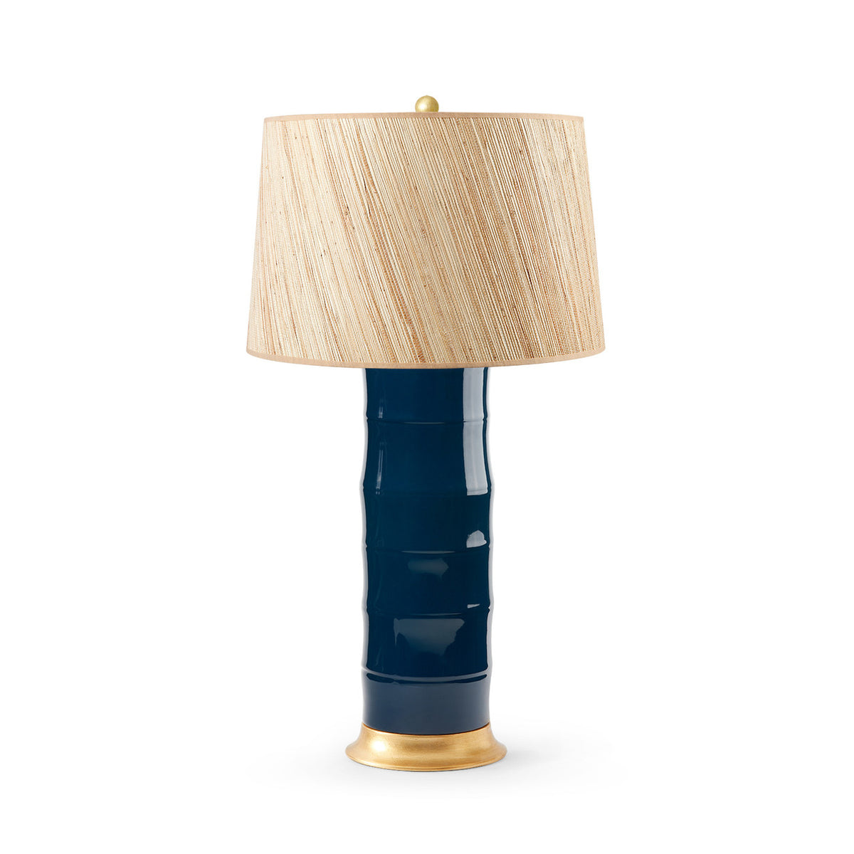 Saigon Lamp with Shade 17-inch Papyrus with Gold